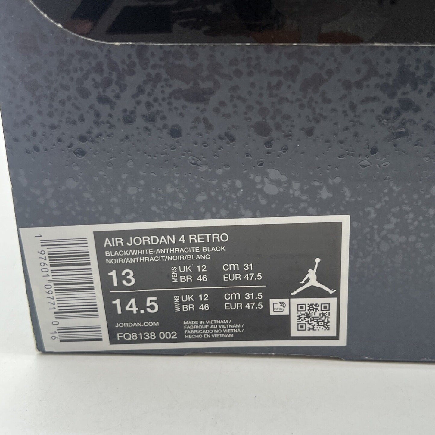 Size 13 - Air Jordan 4 Retro 2024 Fear (FQ8138-002)
