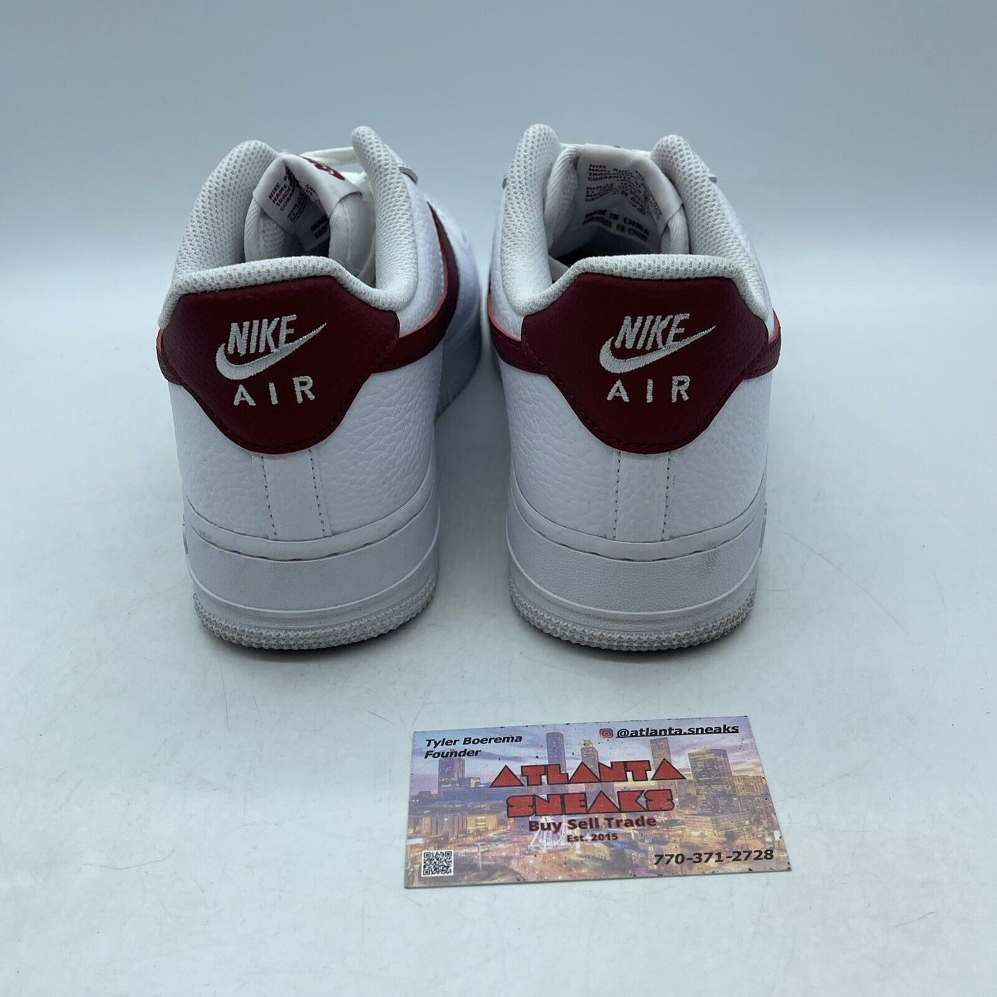 Size 8.5 - Nike Air Force 1 Low White Team Red White Leather (CZ0326-100)