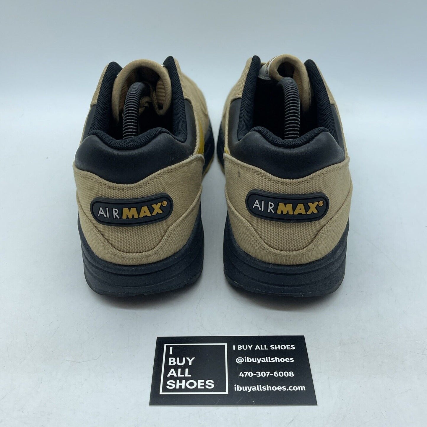 Size 11.5 - Nike Air Max 1 Premium Elemental Gold Brown Suede (875844-700)