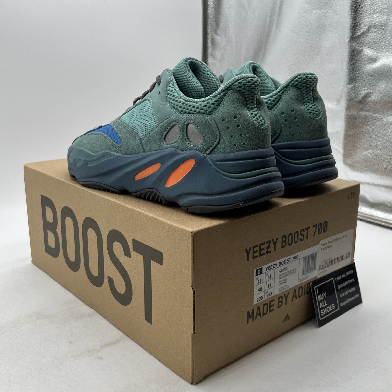 Size 11.5 - adidas Yeezy Boost 700 Faded Azure (GZ2002)