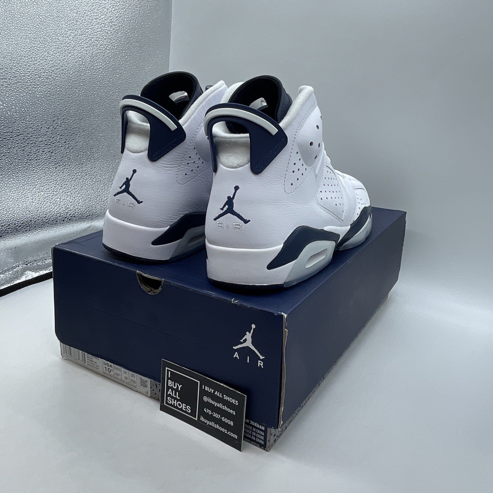 Size 10.5 - Air Jordan 6 Retro Midnight Navy (CT8529-141)
