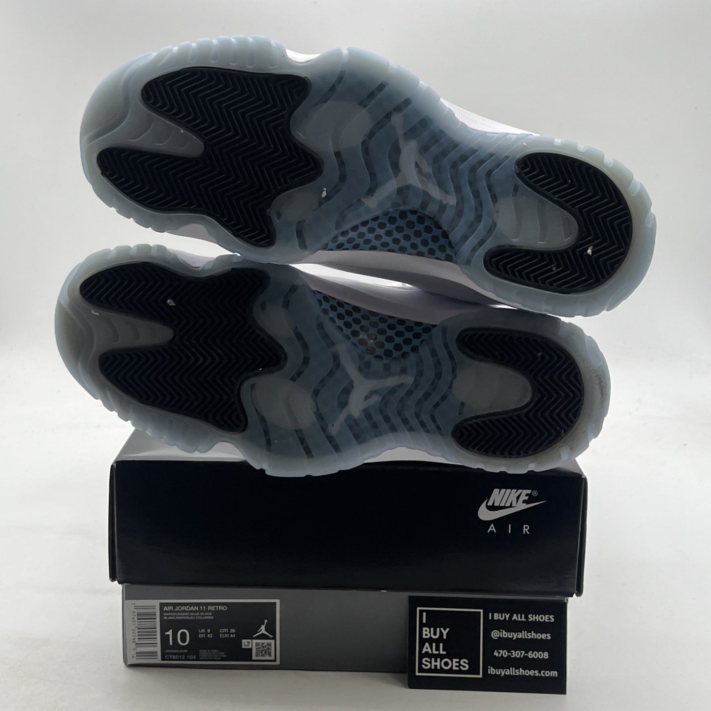Size 10 - Air Jordan 11 Retro 2024 Legend Blue / Columbia (CT8012-104)