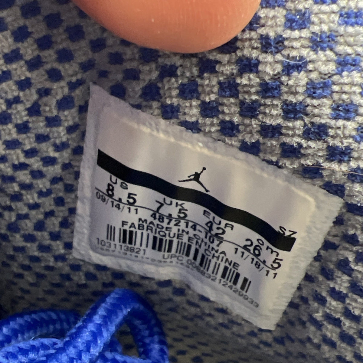 Size 8.5 - Air Jordan 10 Retro TXT Old Royal (487214-107)