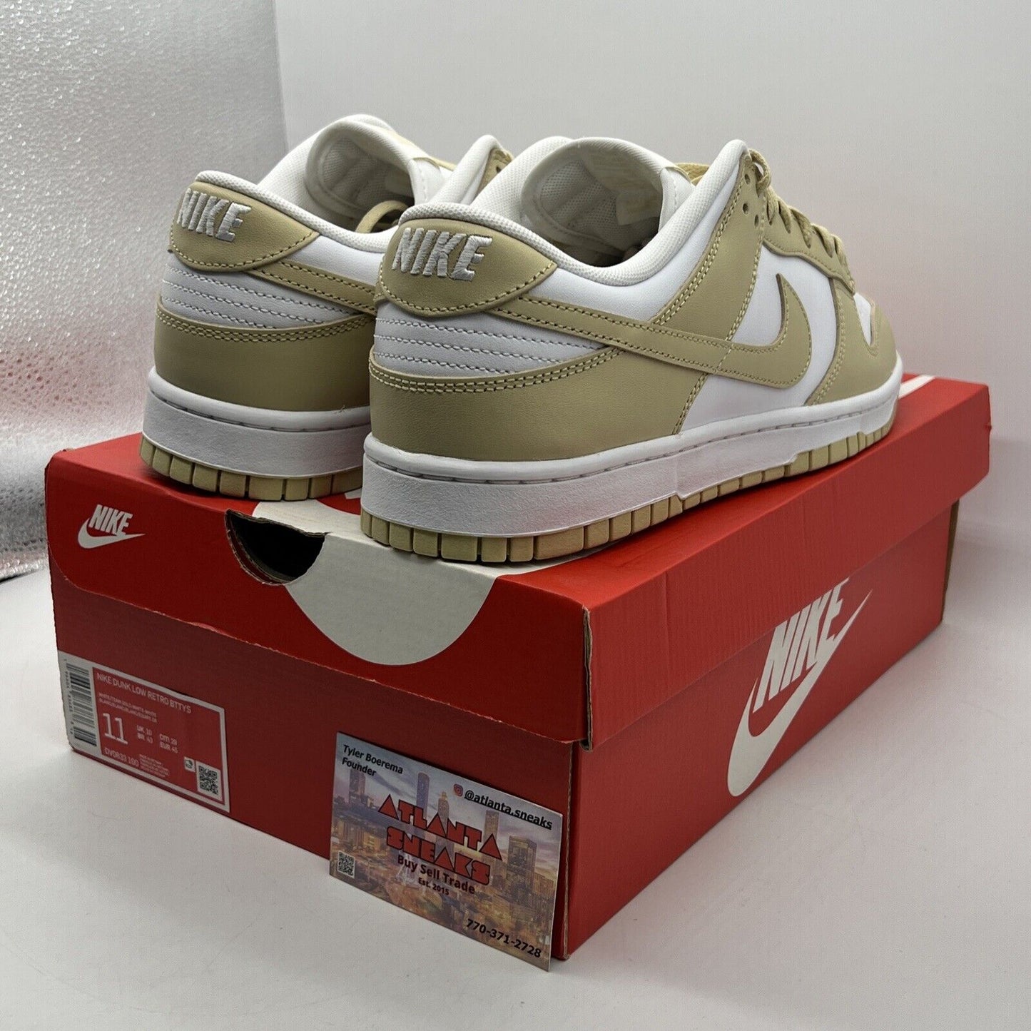 Size 11 - Nike Dunk Low Team Gold White Leather (DV0833-100)