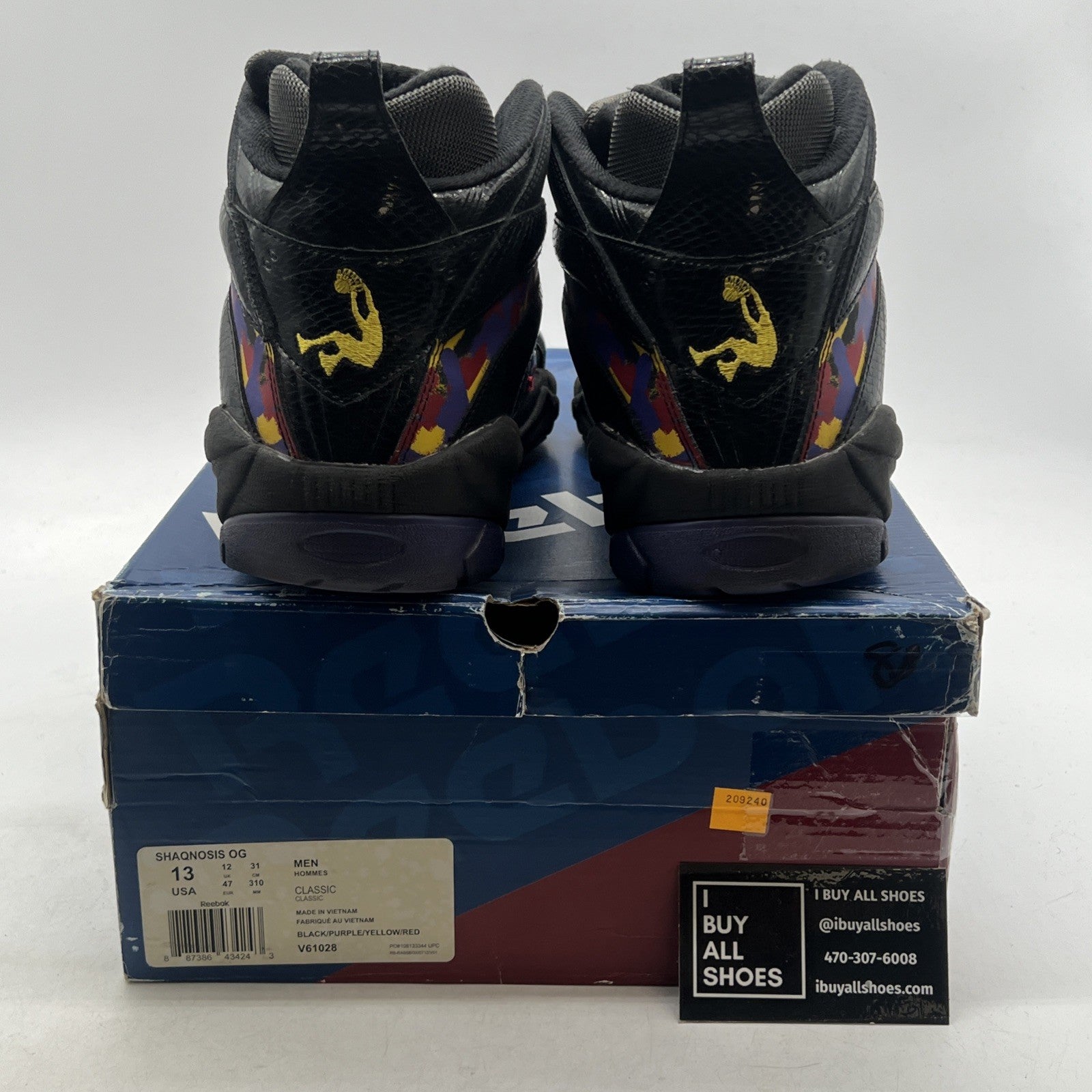 Size 13 - Reebok Shaqnosis OG Escape From LA (V61028)
