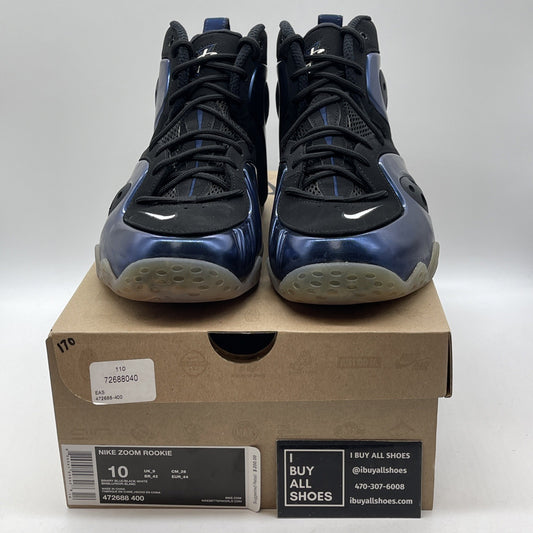 Size 10 - Nike Zoom Rookie Binary Blue Black Leather Suede (472688-400)