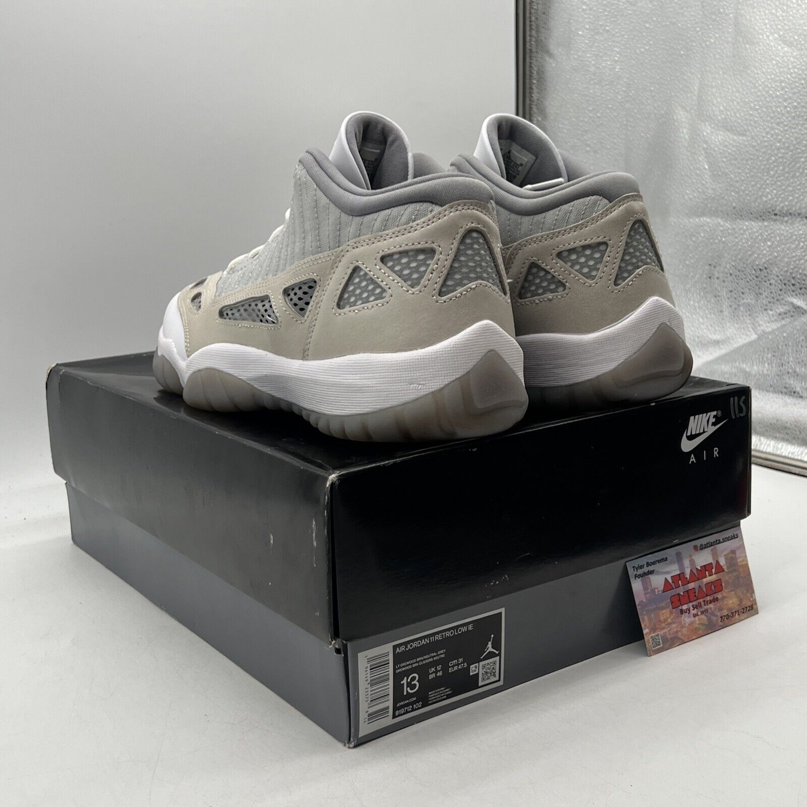 Size 13 - Air Jordan 11 Retro IE Low Light Orewood Brown Leather (919712-102)