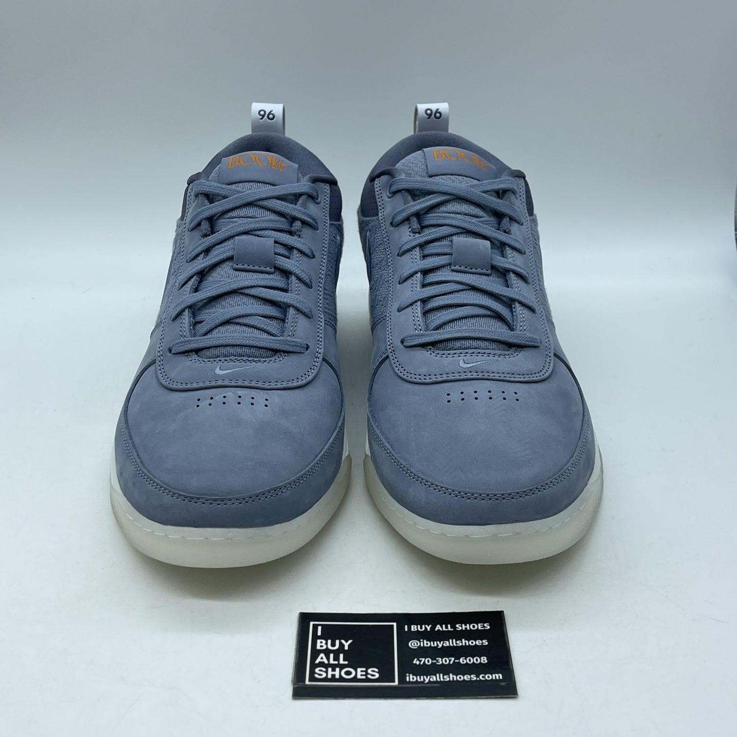 Size 14 - Nike Book 1 Mirage V2 Translucent Outsole Blue Suede (FJ4249-400)