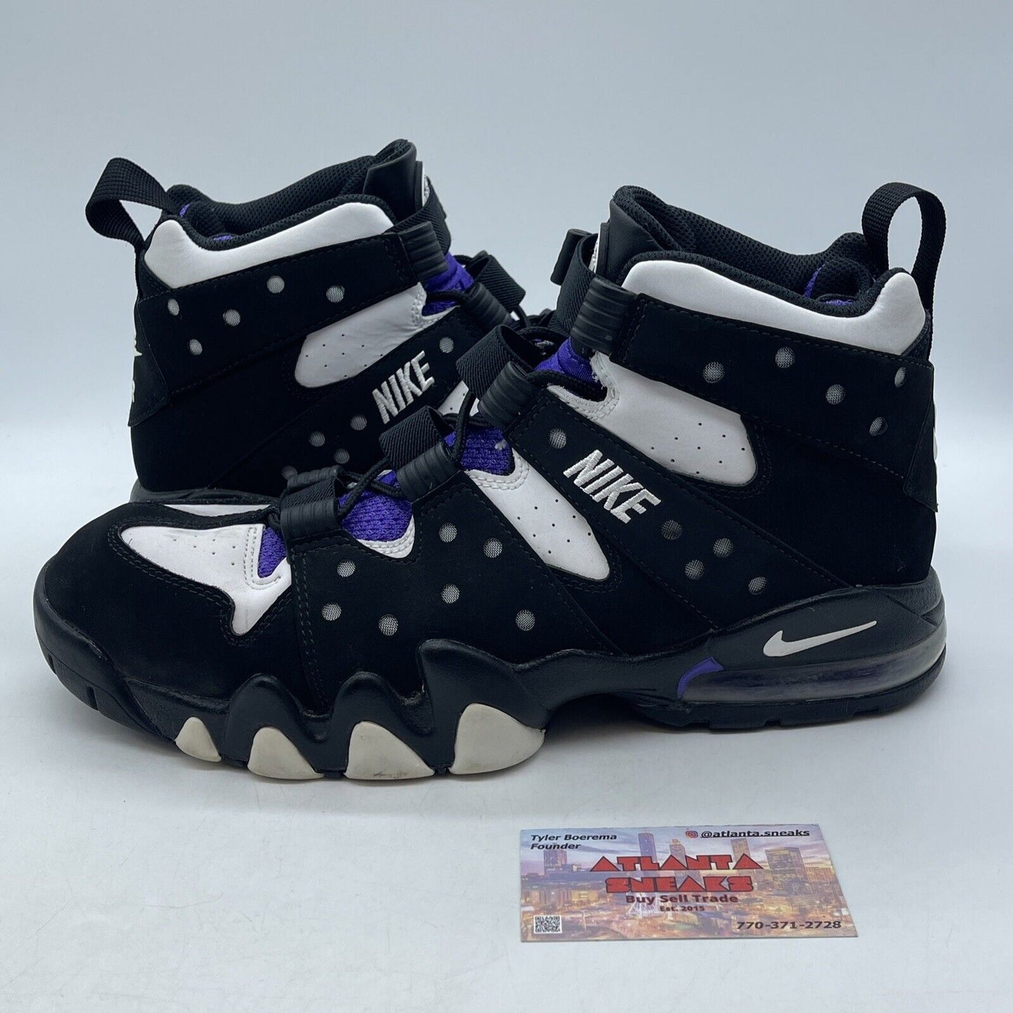 Size 12 - Nike Air Max 2 CB 94 2015 Black Purple White Suede (305440-006)