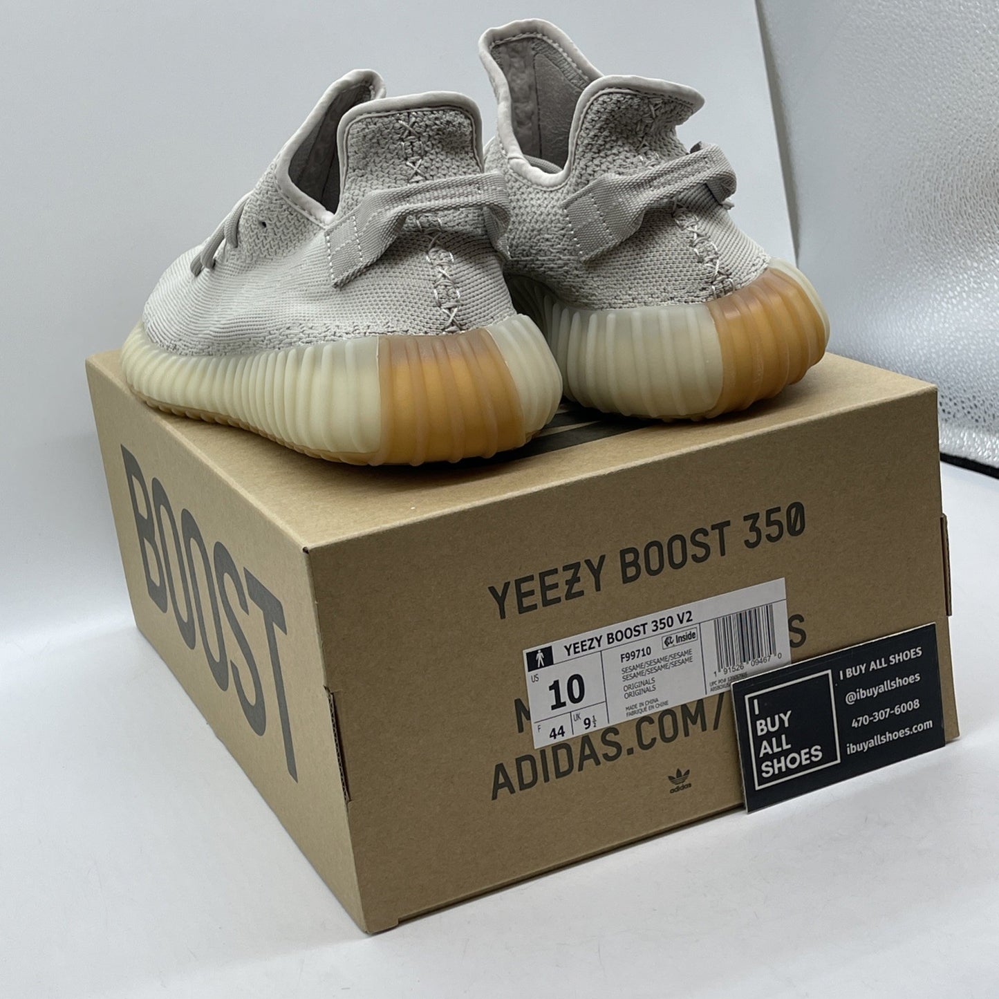 Size 10 - adidas Yeezy Boost 350 V2 Low Sesame Suede (F99710)