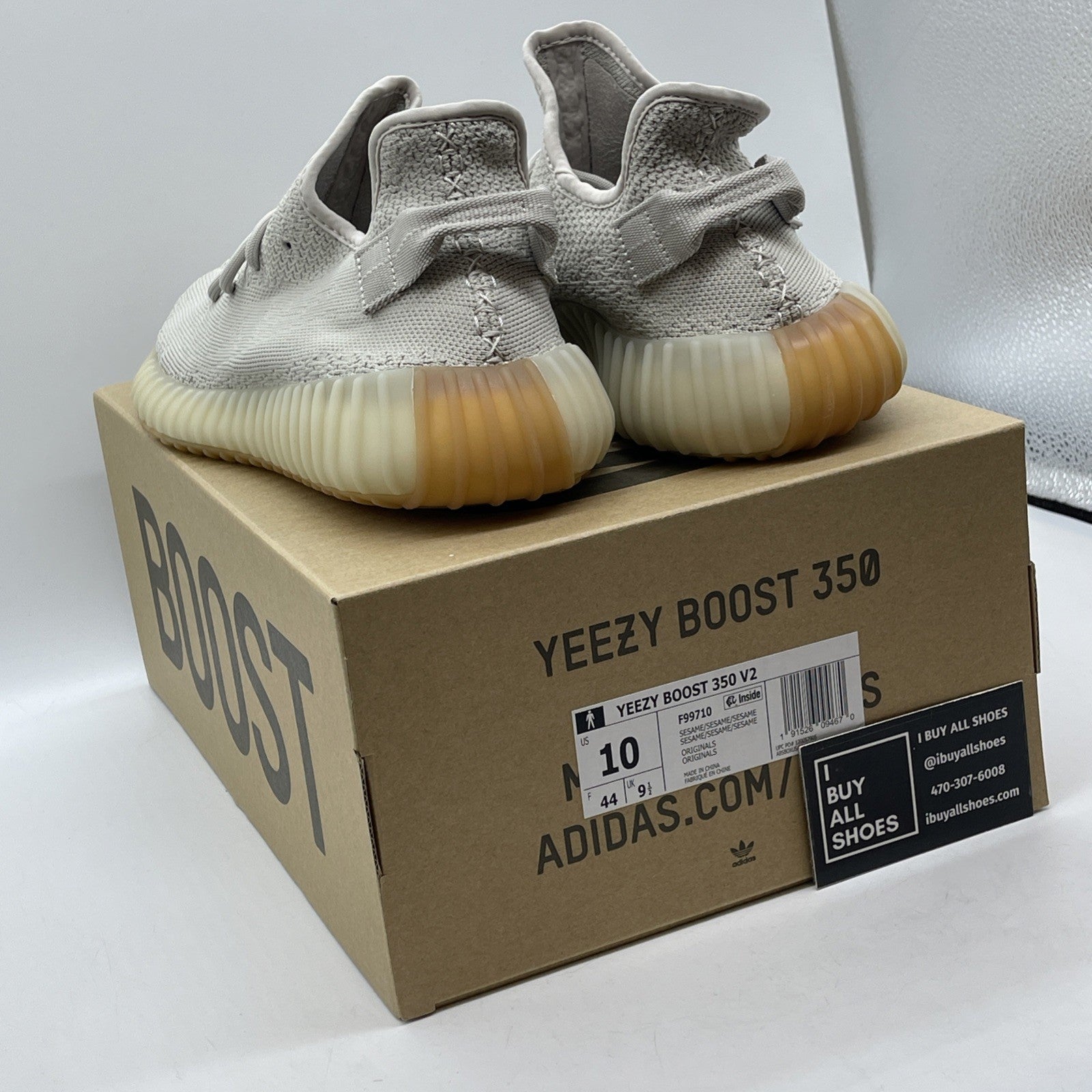Size 10 - adidas Yeezy Boost 350 V2 Low Sesame Suede (F99710)