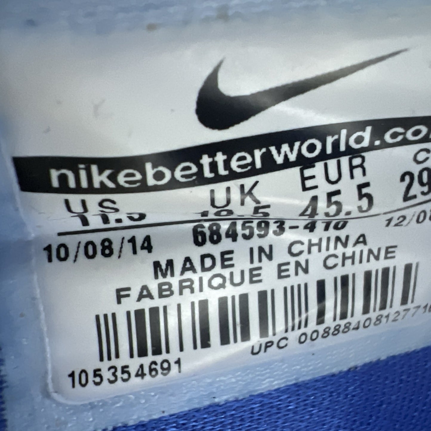 Size 11.5 - Nike LeBron 12 What If? (685593-410)