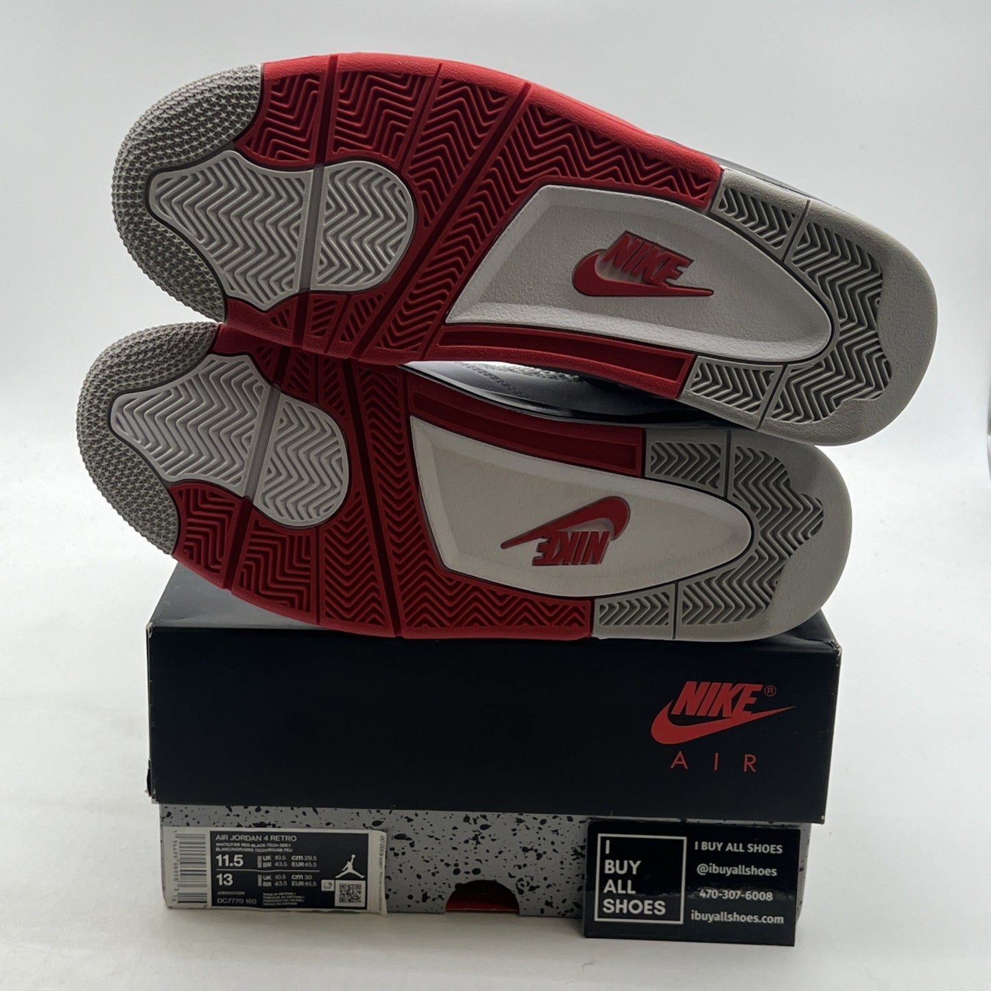 Size 11.5 - Air Jordan 4 Retro OG Mid Fire Red (DC7770-160)