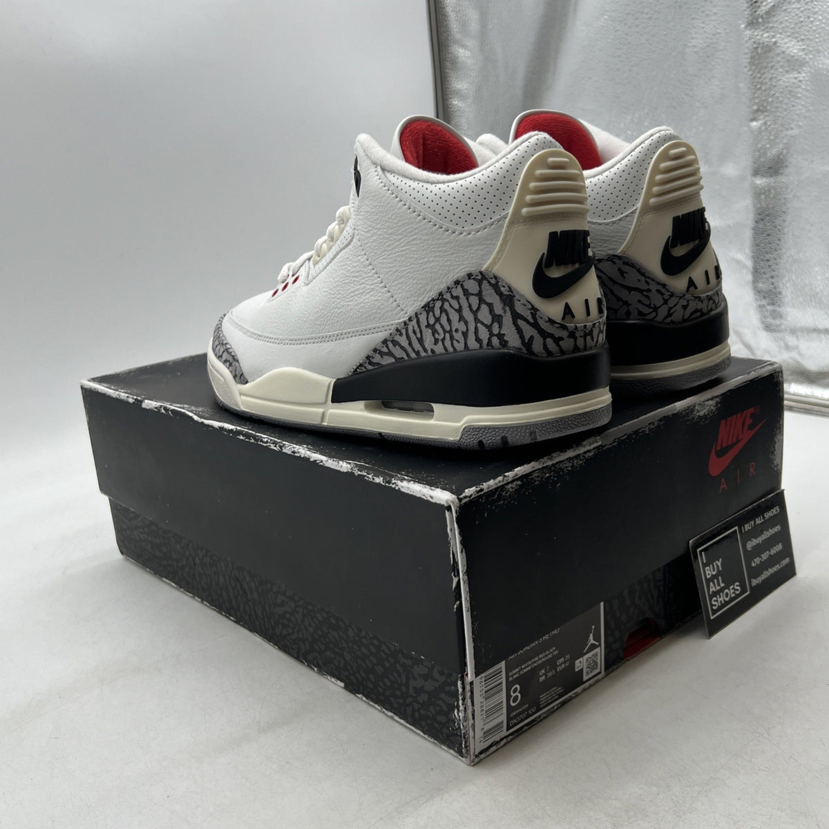 Size 8 - Air Jordan 3 Retro Mid White Cement Reimagined (DN3707-100)