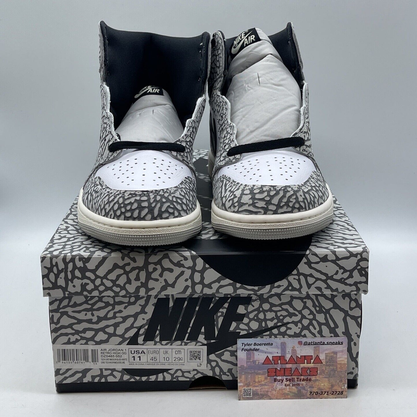 Size 11 - Air Jordan 1 Retro OG High White Cement Grey Suede (DZ5485-052)