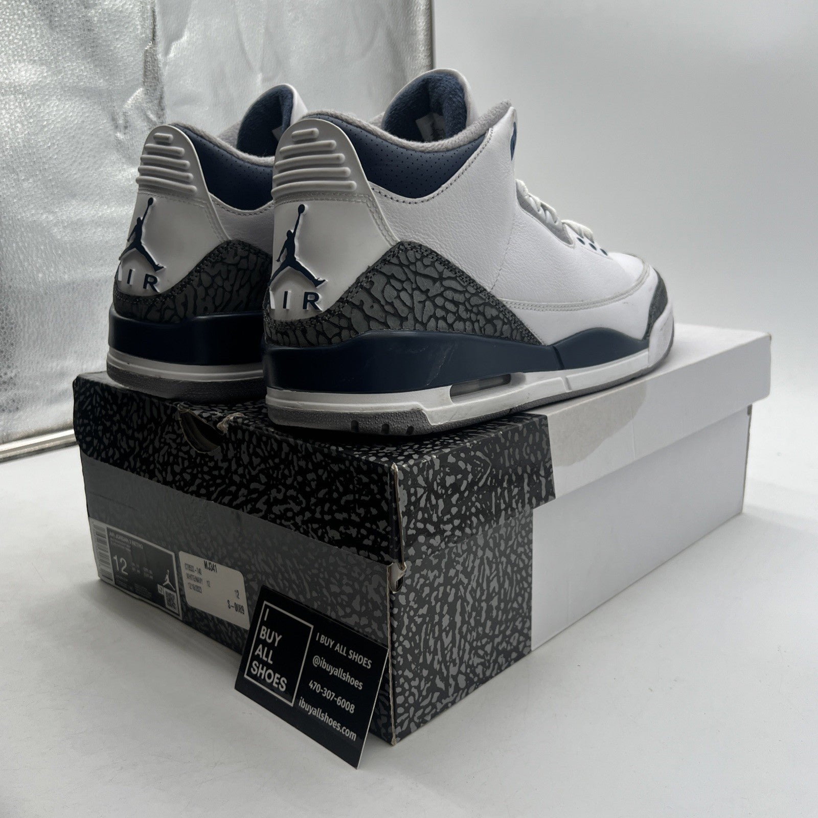 Size 12 - Air Jordan 3 Retro Midnight Navy (CT8532-140)