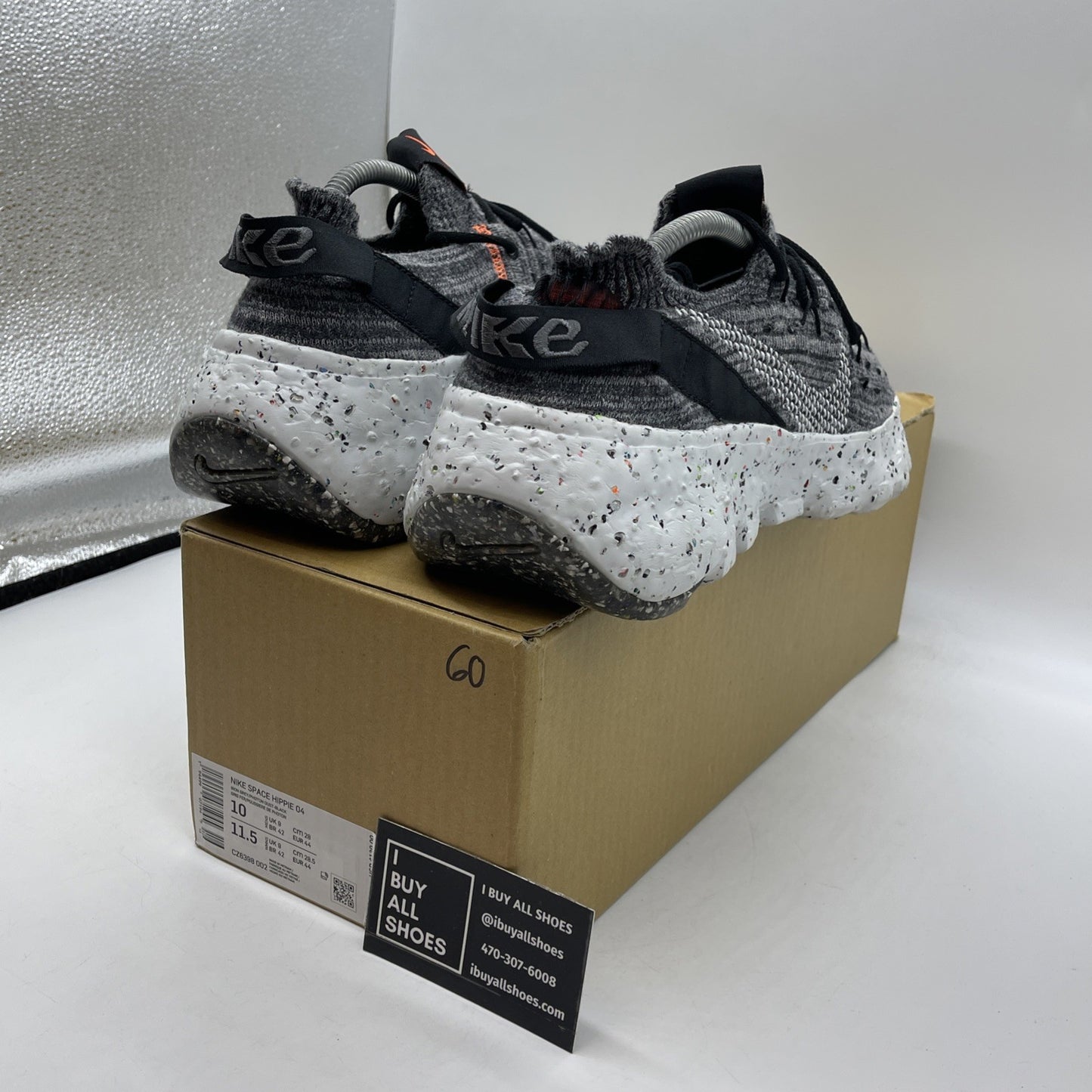 Size 10 - Nike Space Hippie 04 Iron Grey Black Suede (CZ6398-002)