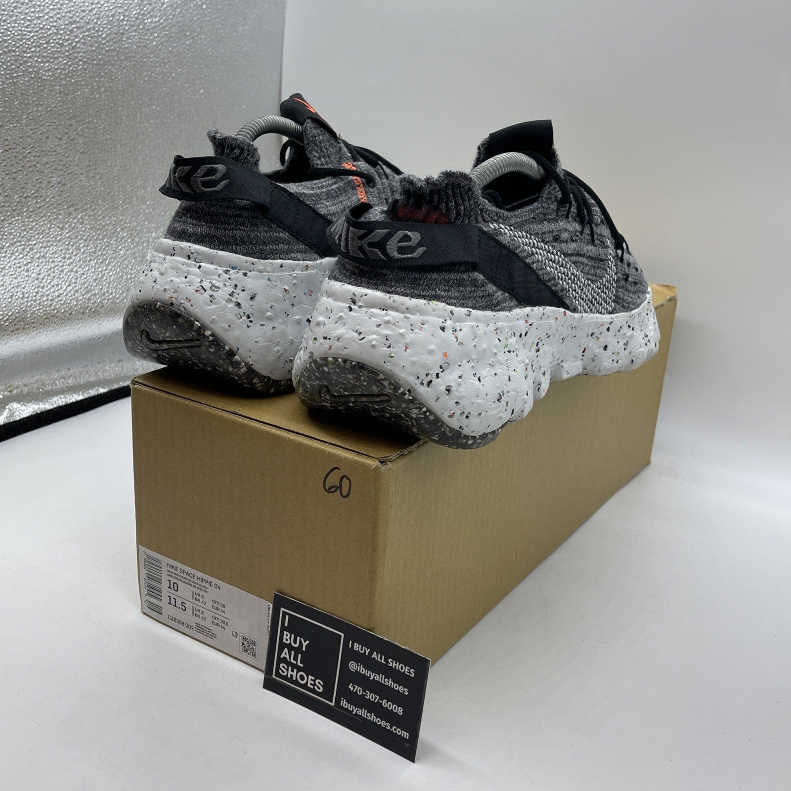 Size 10 - Nike Space Hippie 04 Iron Grey Black Suede (CZ6398-002)