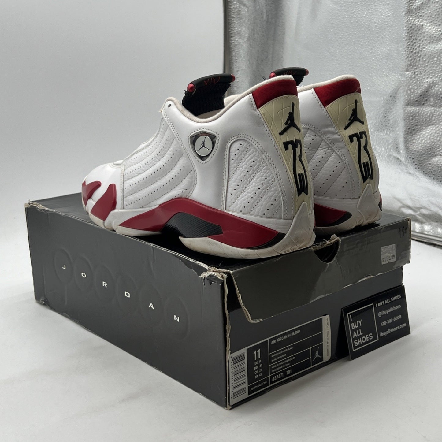 Size 11 - Air Jordan 14 Retro 2012 Candy Cane (487471-101)