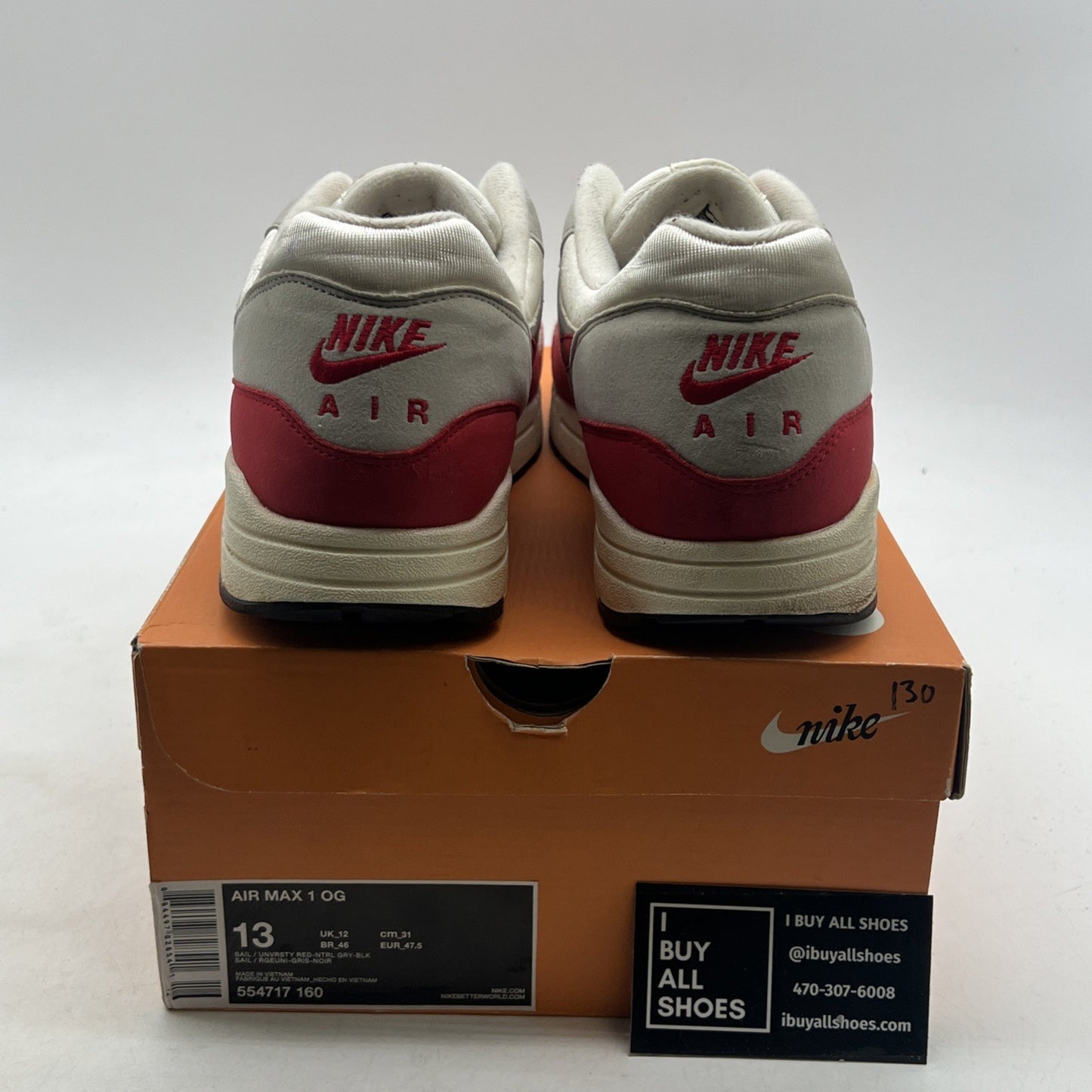 Size 13 - Nike Air Max 1 OG Vintage (554717-160)