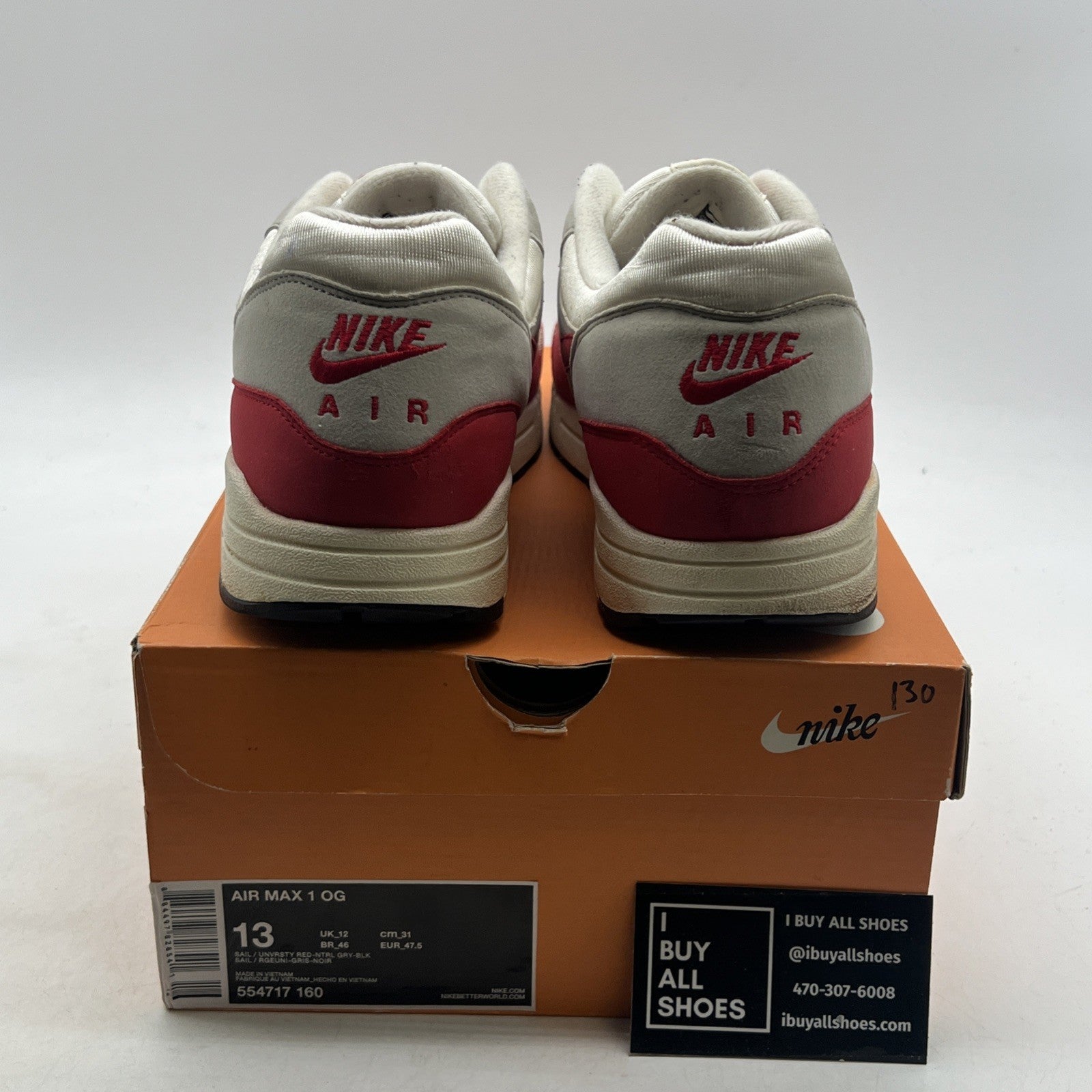 Size 13 - Nike Air Max 1 OG Vintage (554717-160)