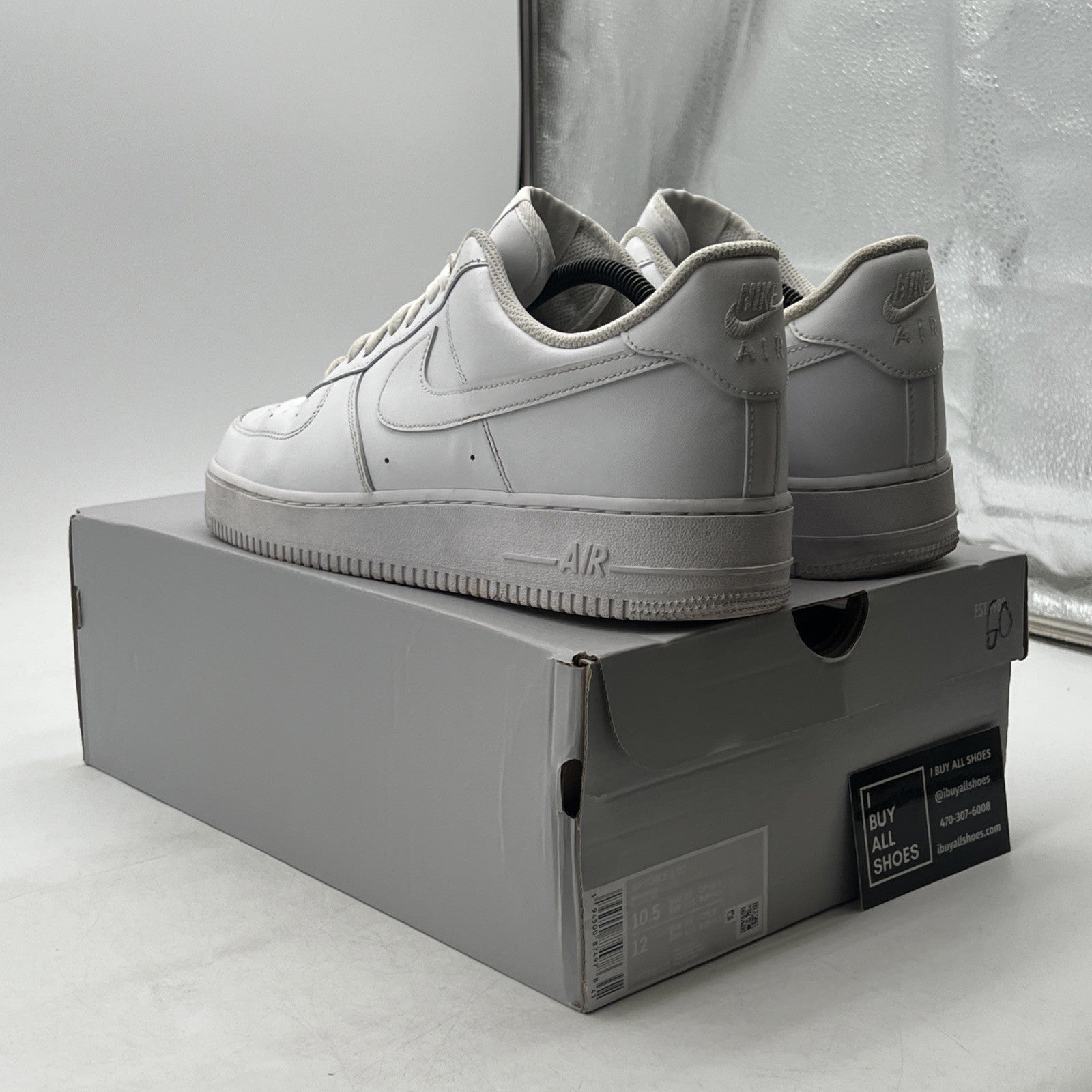 Size 10.5 - Nike Air Force 1 '07 Low Triple White (CW2288-111)