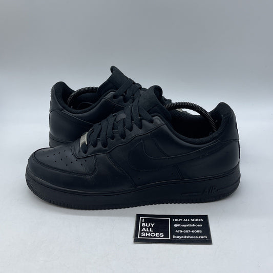 Size 9.5 - Nike Air Force 1 '07 Black (315122-001)