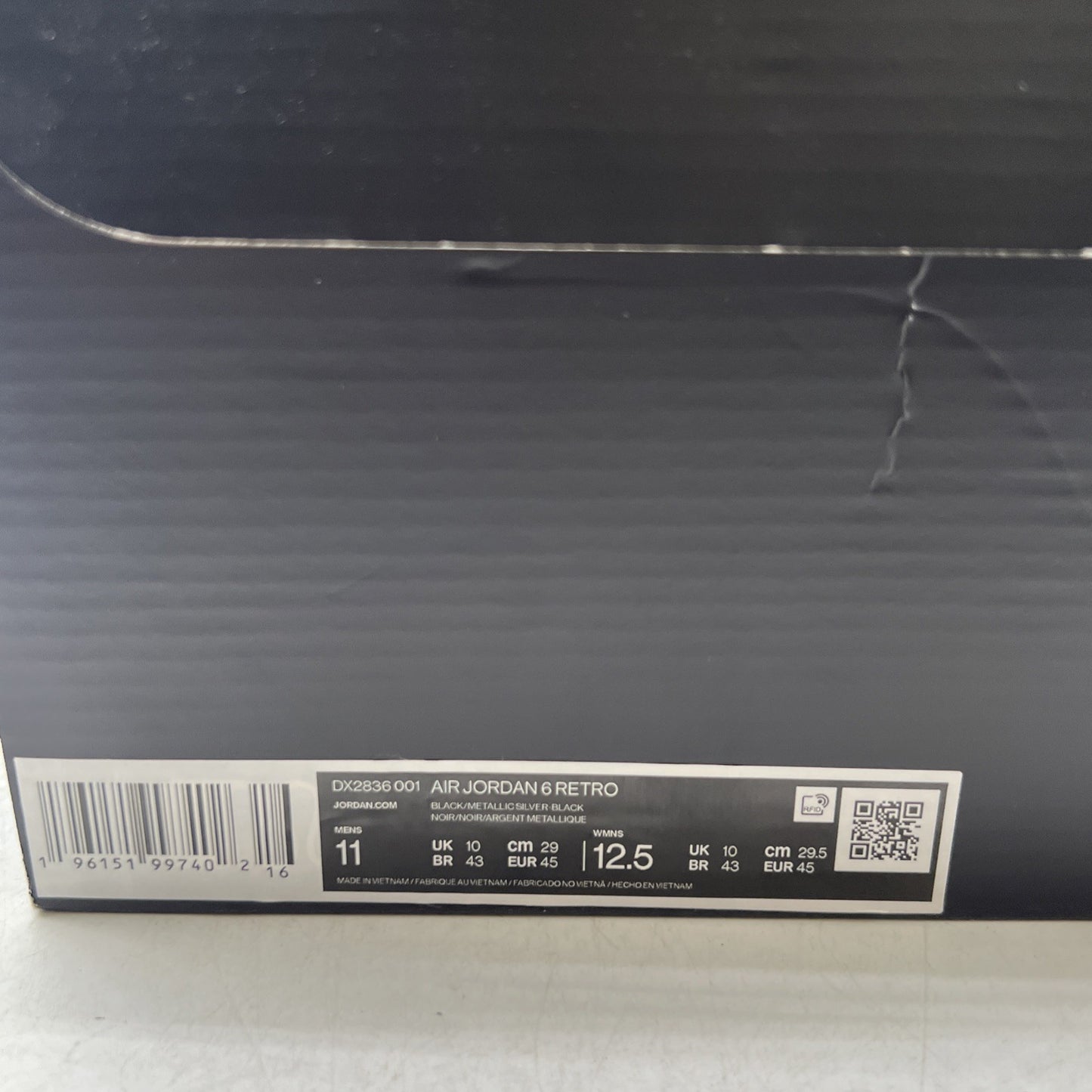 Size 11 - Air Jordan 6 Retro Mid Chrome (DX2836-001)