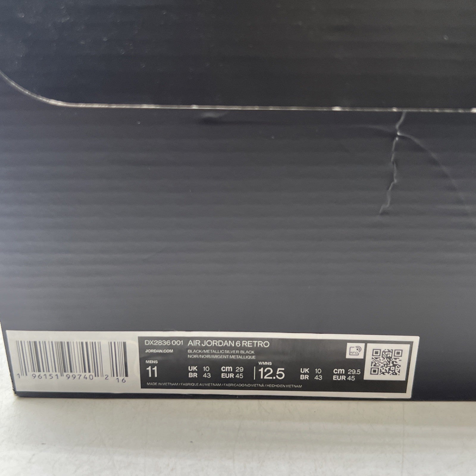 Size 11 - Air Jordan 6 Retro Mid Chrome (DX2836-001)