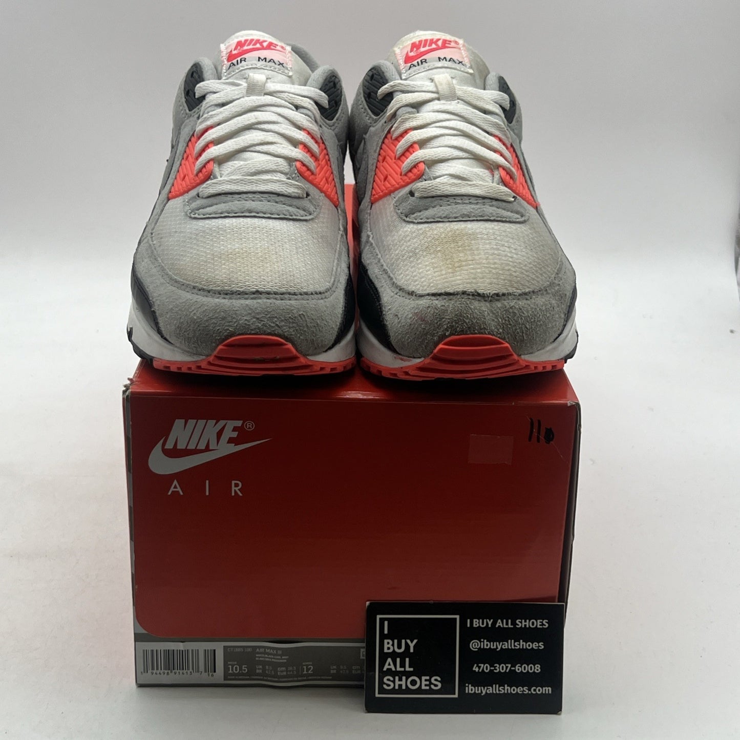 Size 10.5 - Nike Air Max 90 2020 Infrared (CT1685-100)