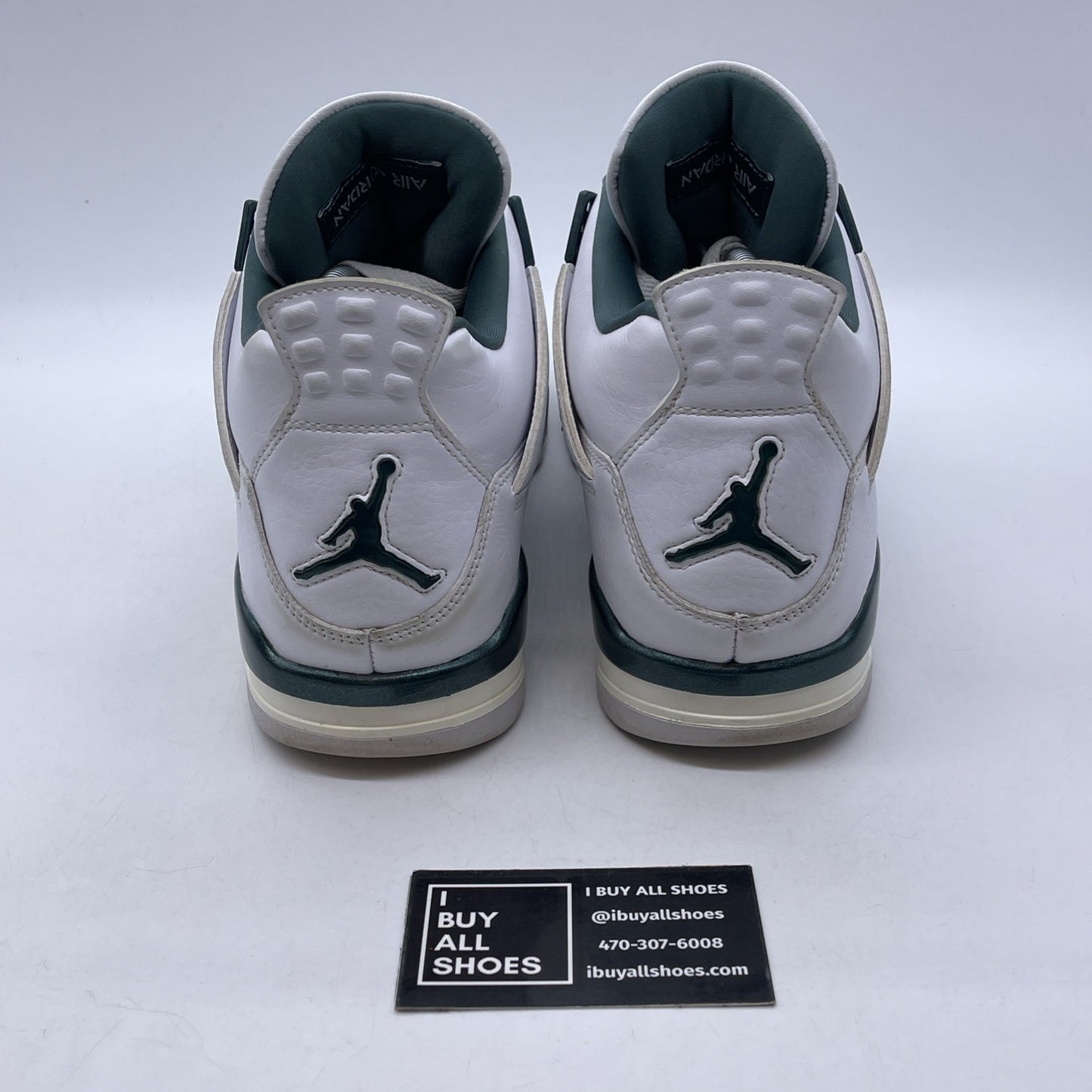 Size 9.5 - Air Jordan 4 Retro Oxidized Green White Leather (FQ8138-103)