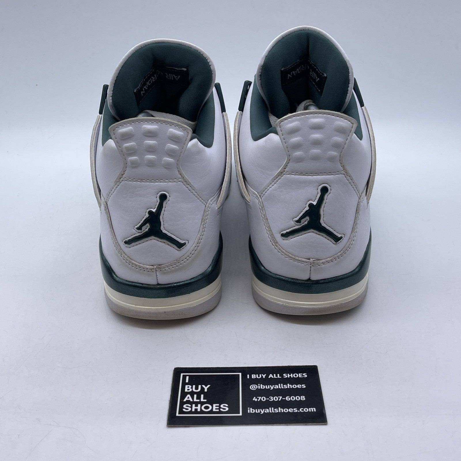 Size 9.5 - Air Jordan 4 Retro Oxidized Green White Leather (FQ8138-103)