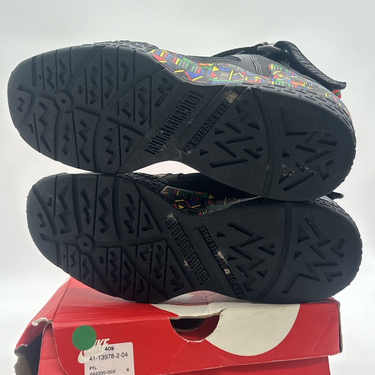 Size 10 - Nike Air Raid Peace 2014 Release With Box Vnds Black Suede Leather