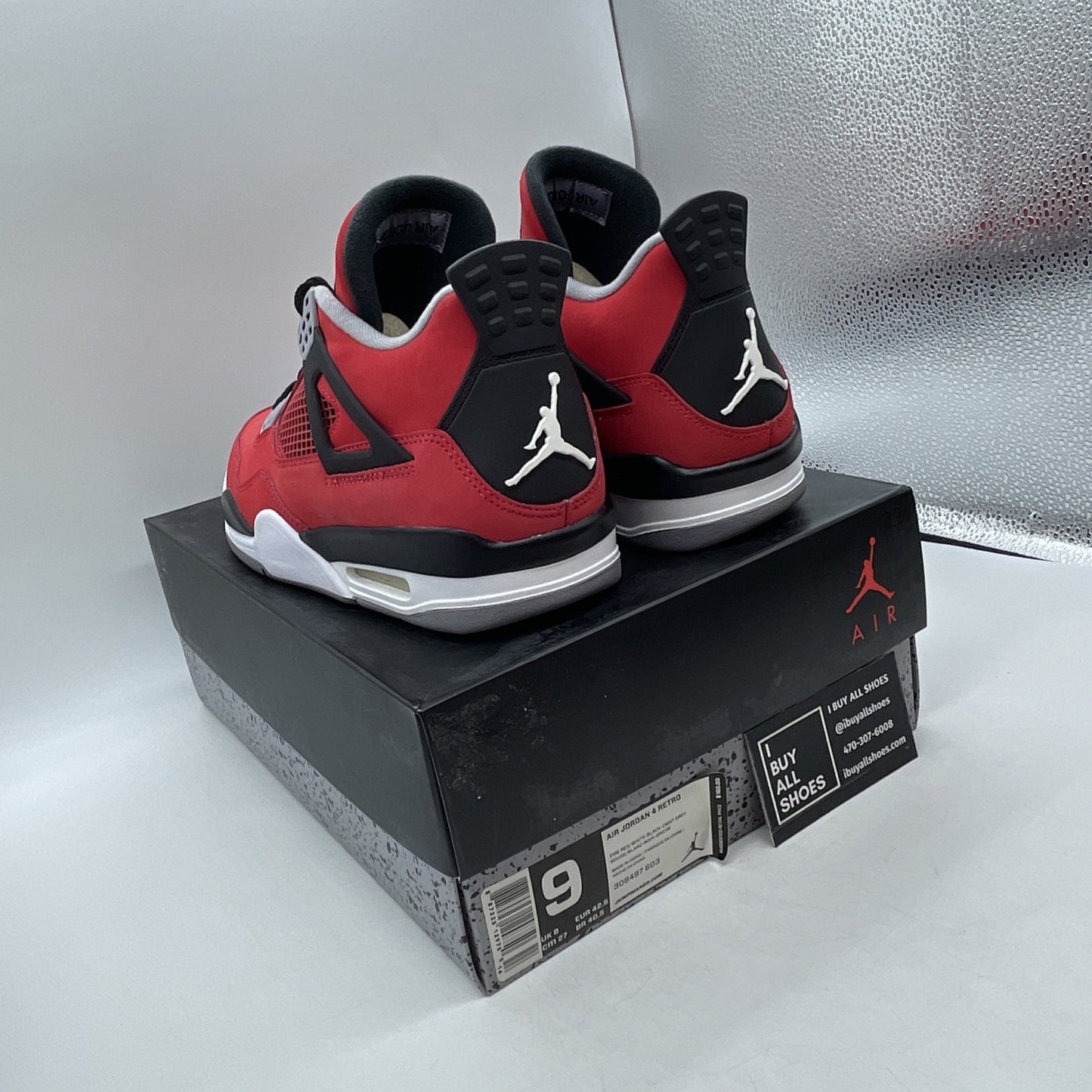 Size 9 - Air Jordan 4 Retro Toro Bravo 2013 (308497-603)