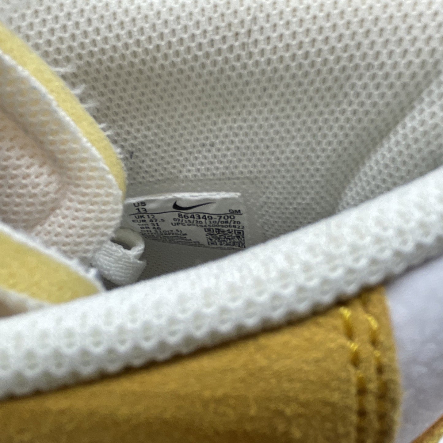 Size 13 - Nike Zoom Blazer SB Mid University Gold (864349-700)