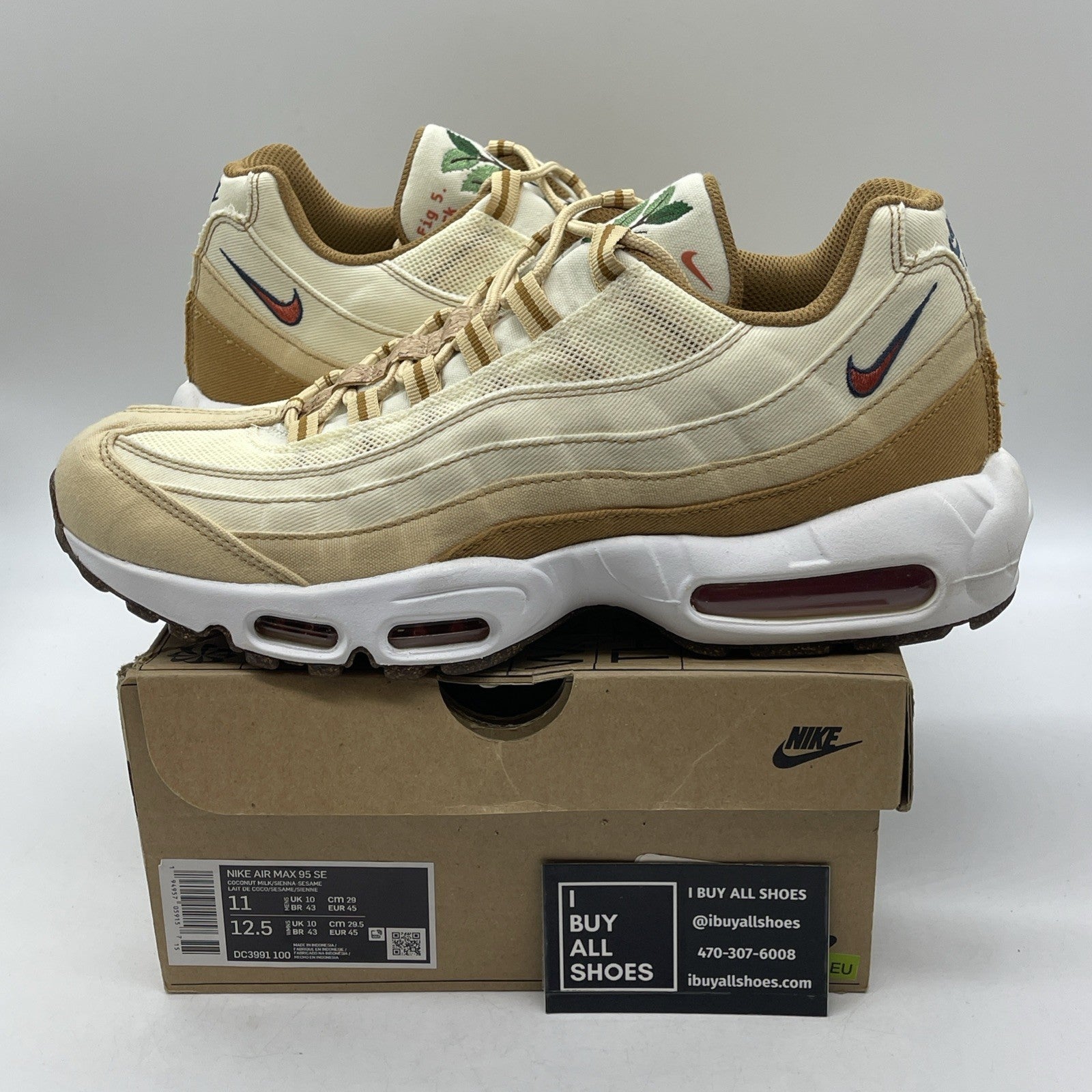 Size 11 - Nike Air Max 95 SE Cork Brown Suede (DC3991-100)