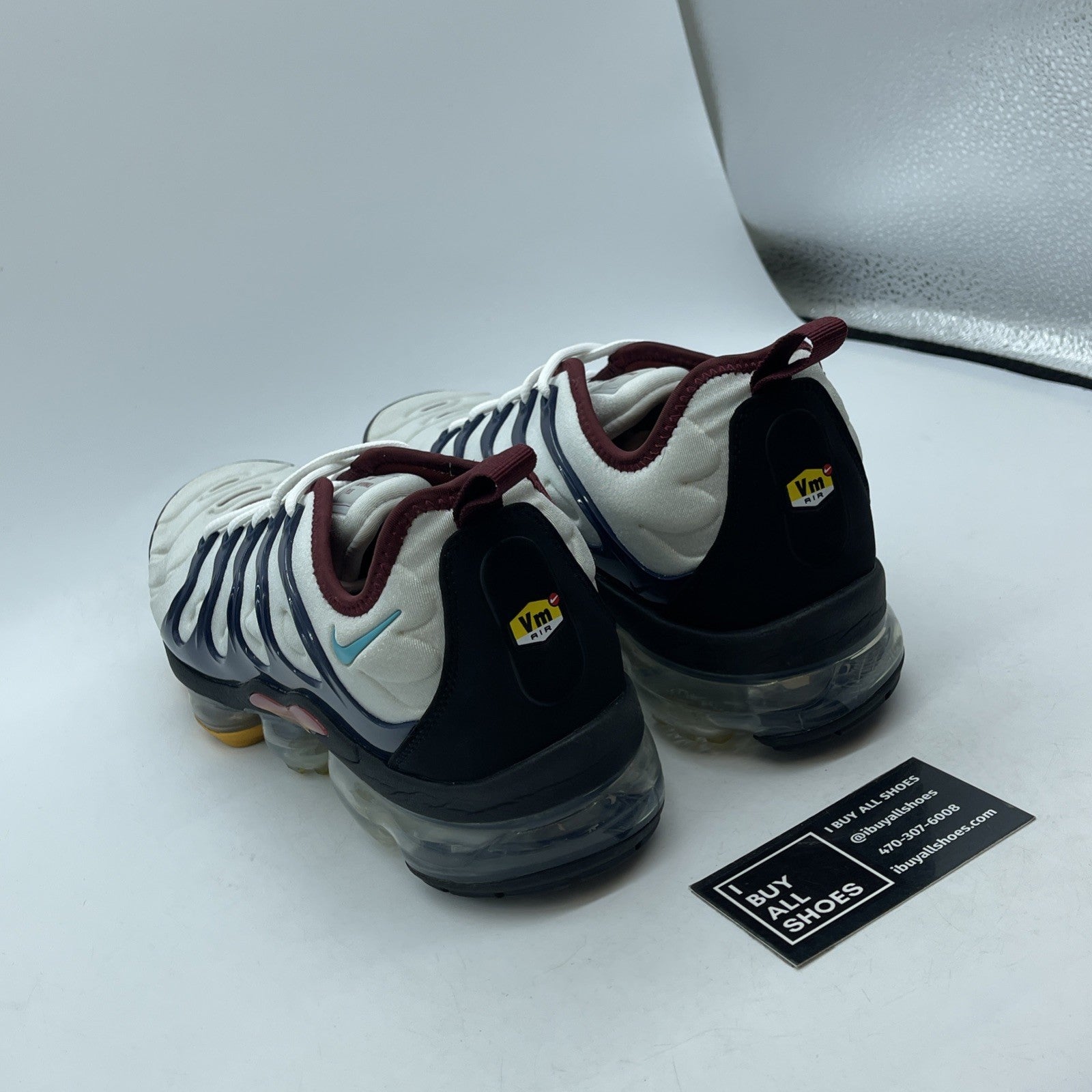 Size 11 - Nike Air VaporMax Plus Platinum Midnight Navy Suede (DJ2737-001)