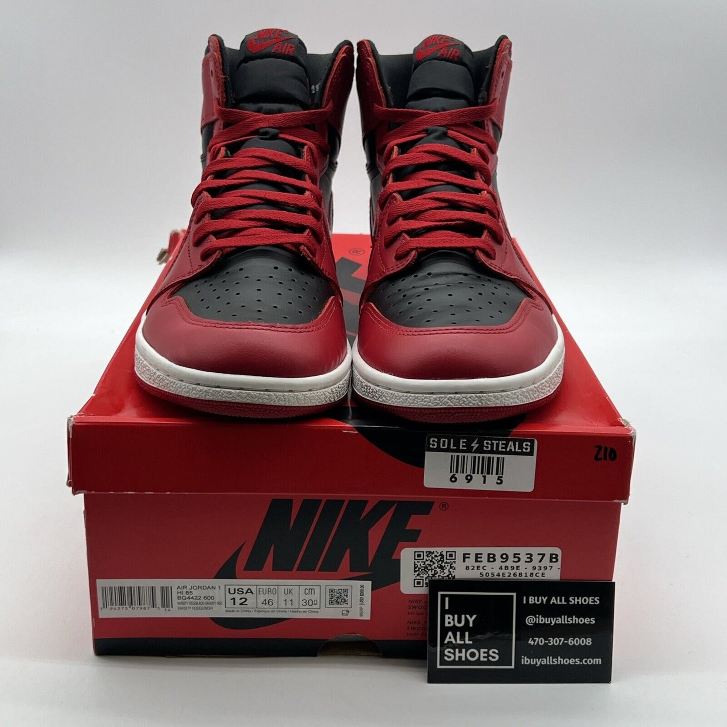 Size 12 - Jordan 1 Retro High 85 Varsity Red 2020 (BQ4422-600)