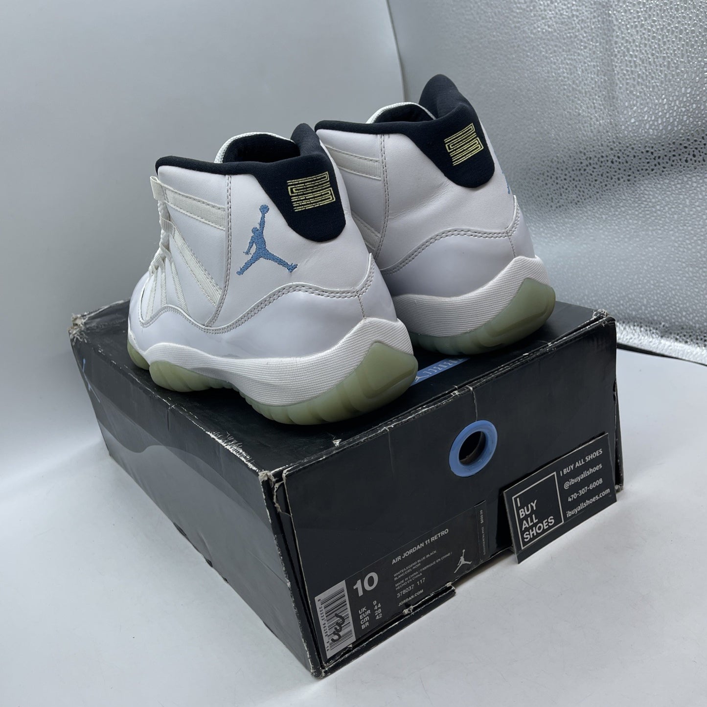 Size 10 - Air Jordan 11 Retro 2024 Legend Blue Columbia (378037-117)