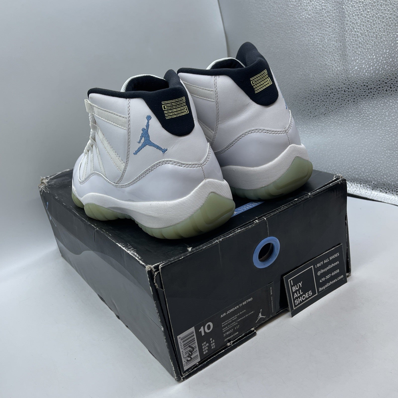 Size 10 - Air Jordan 11 Retro 2024 Legend Blue Columbia (378037-117)