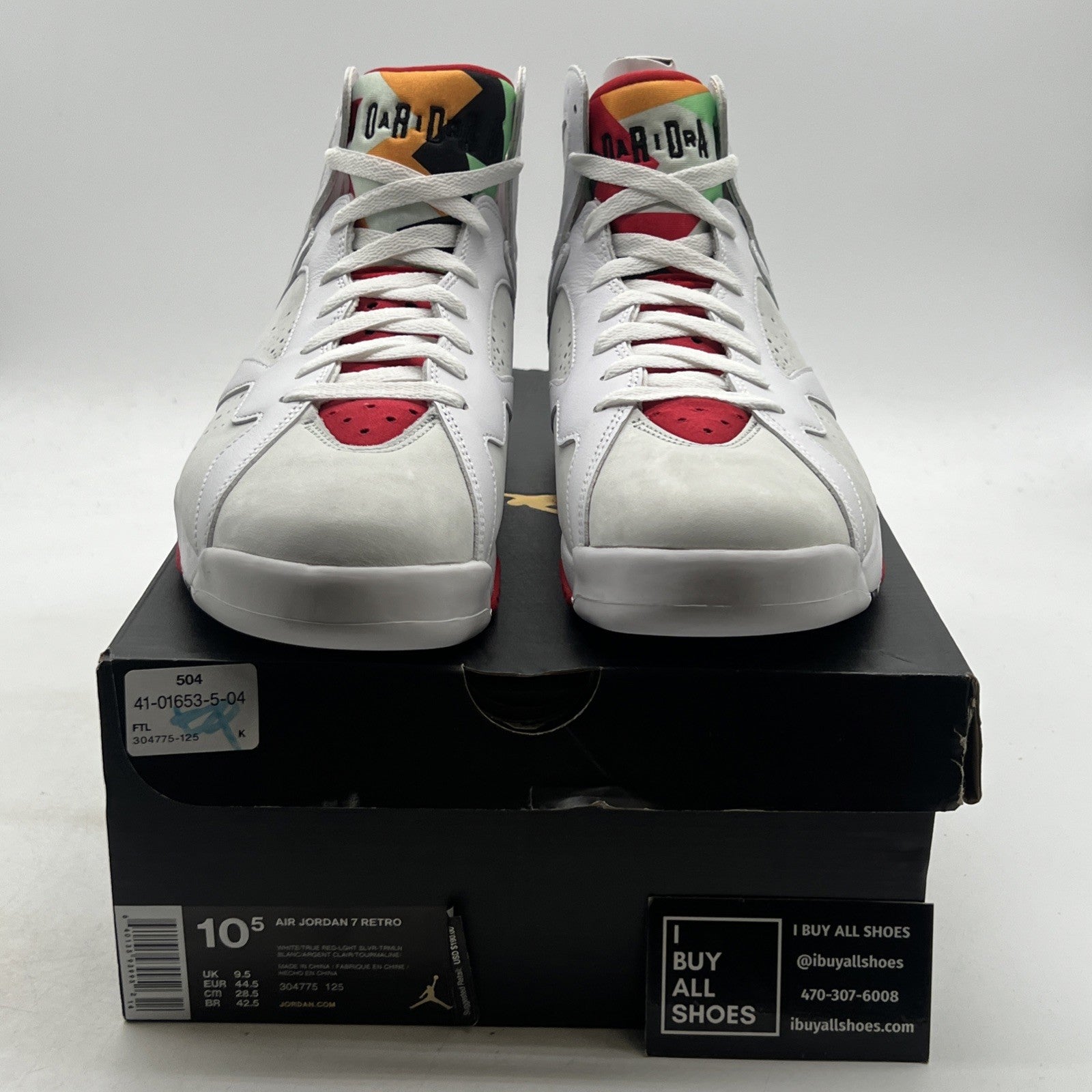 Size 10.5 - Air Jordan 7 Retro 2015 Hare (304775-125)