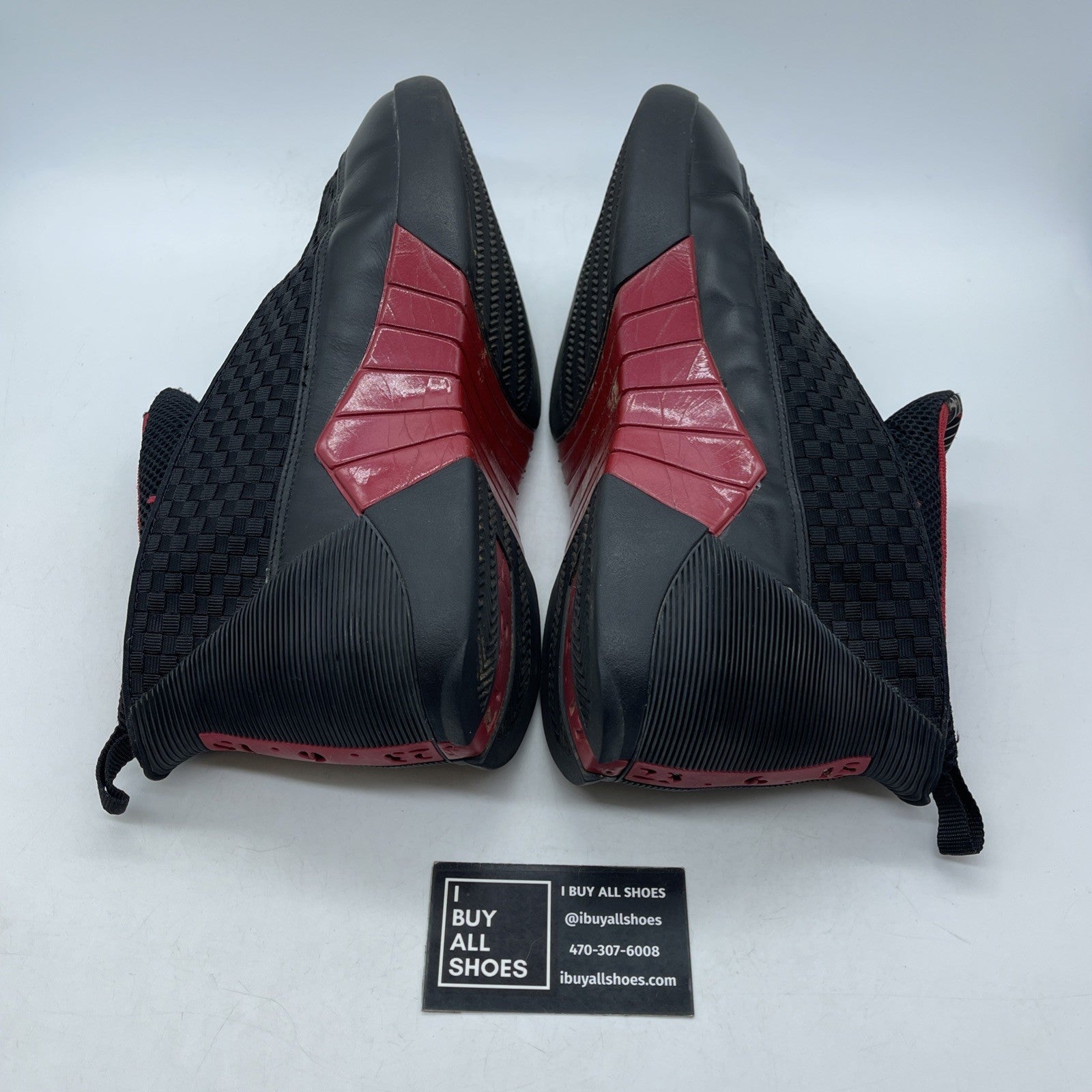 Size 10.5 - Air Jordan 15 Retro Countdown Pack Black Red Leather (317111-062)
