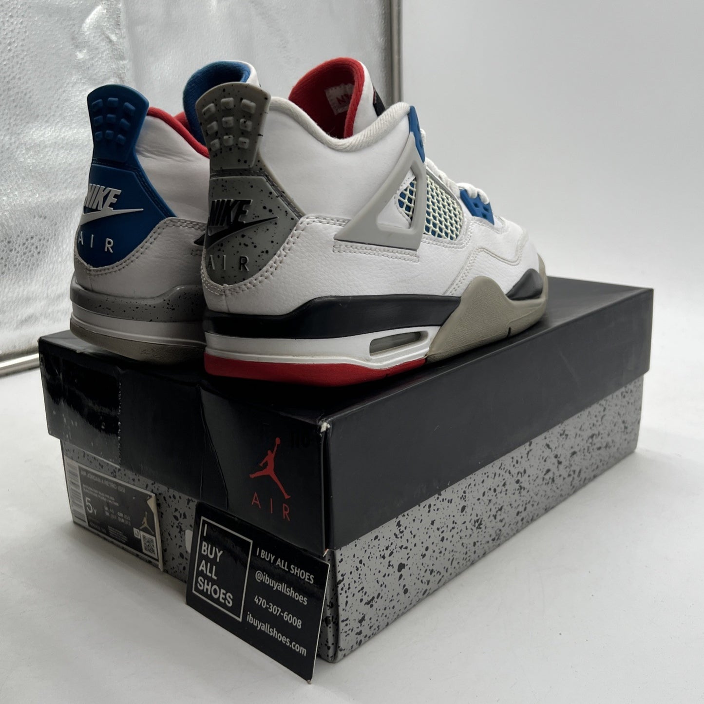 Size 5Y- Air Jordan 4 Retro SE Mid What The 4 (408452-146)
