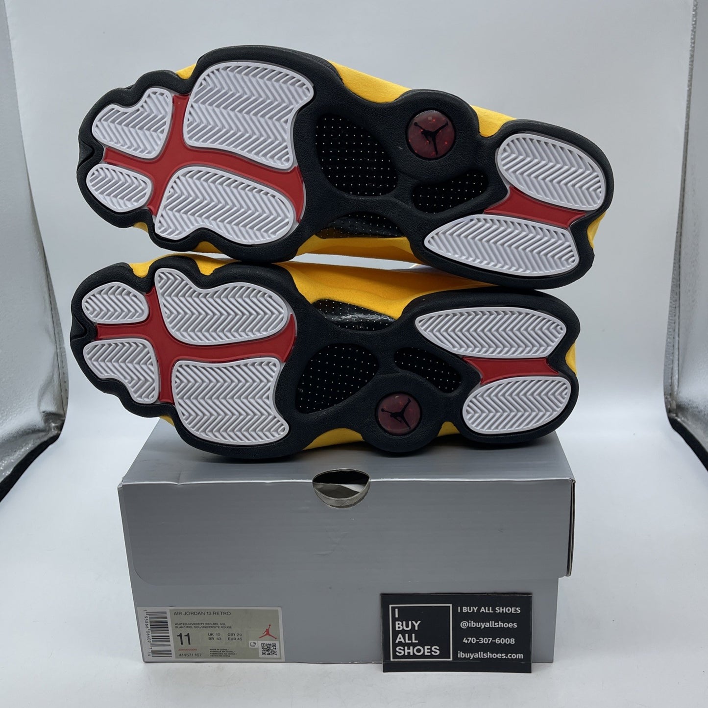 Size 11 - Air Jordan 13 Del Sol 2022 Yellow White Suede Leather (414571-167)