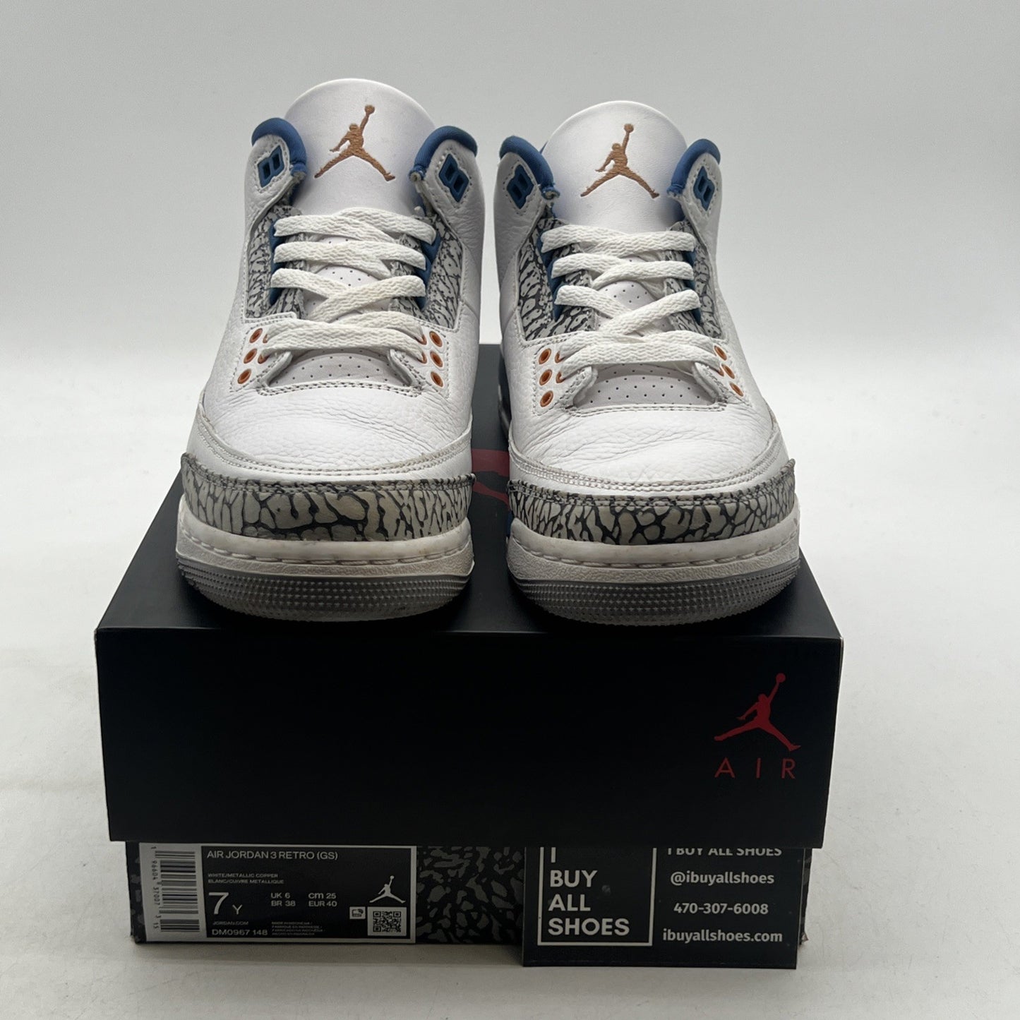 Size 7Y - Air Jordan 3 Retro Mid Washington Wizards (DM0967-148)