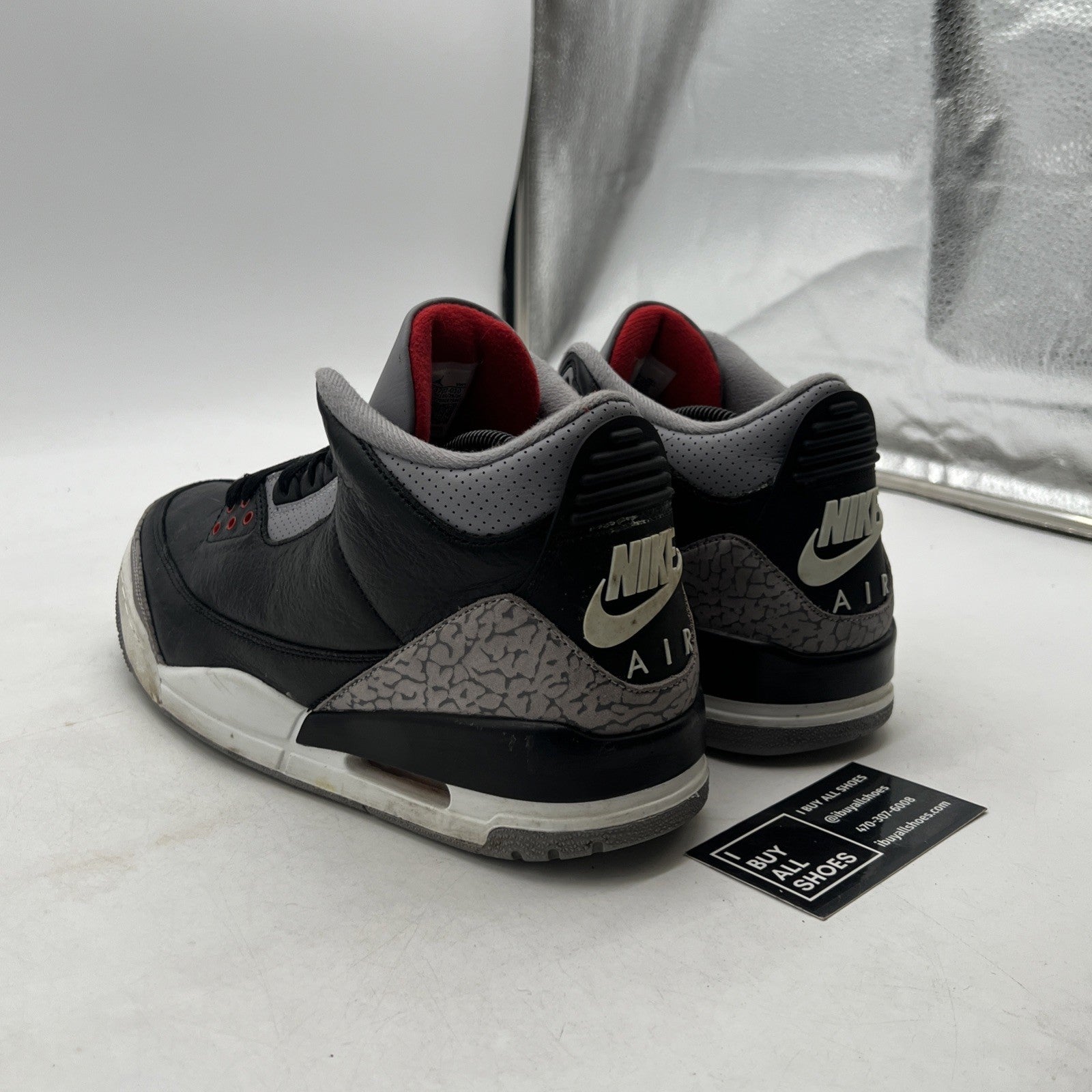 Size 10 - Air Jordan 3 Retro OG 2024 Black Cement (DN3707-010)