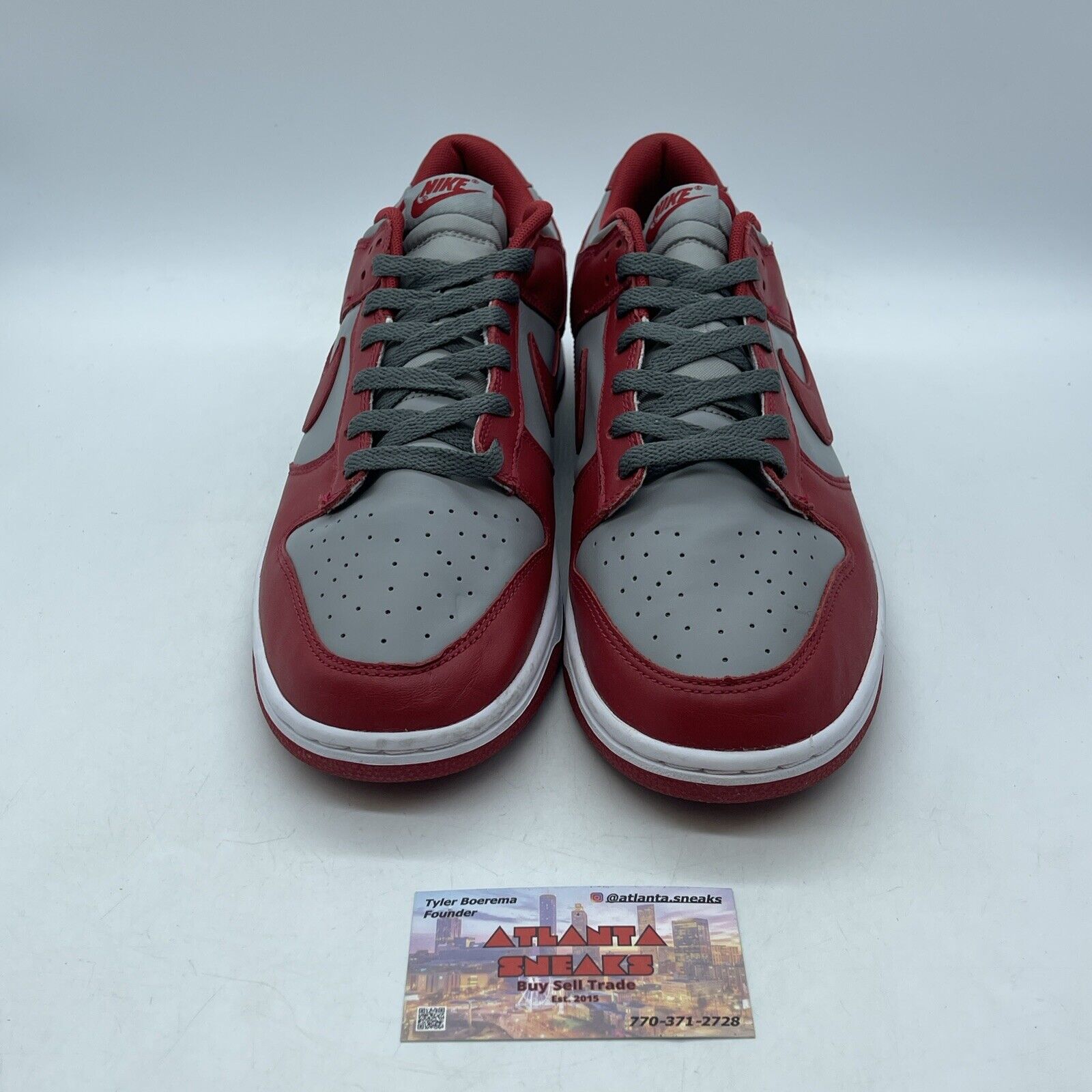 Size 11 - Nike Dunk Low SP UNLV 2021 Red Grey White Leather (DD1391-002)