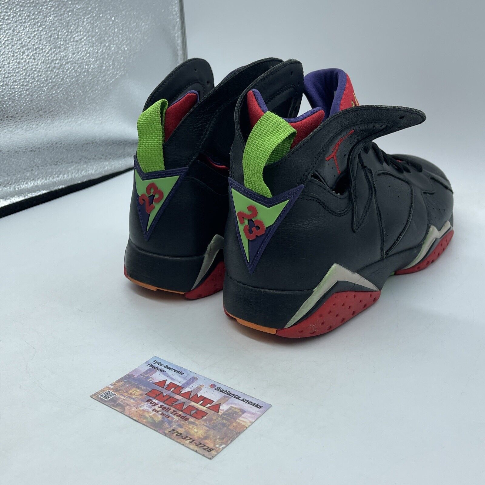 Size 10 - Air Jordan 7 Retro Marvin the Martian Red Green Black (304775-029)