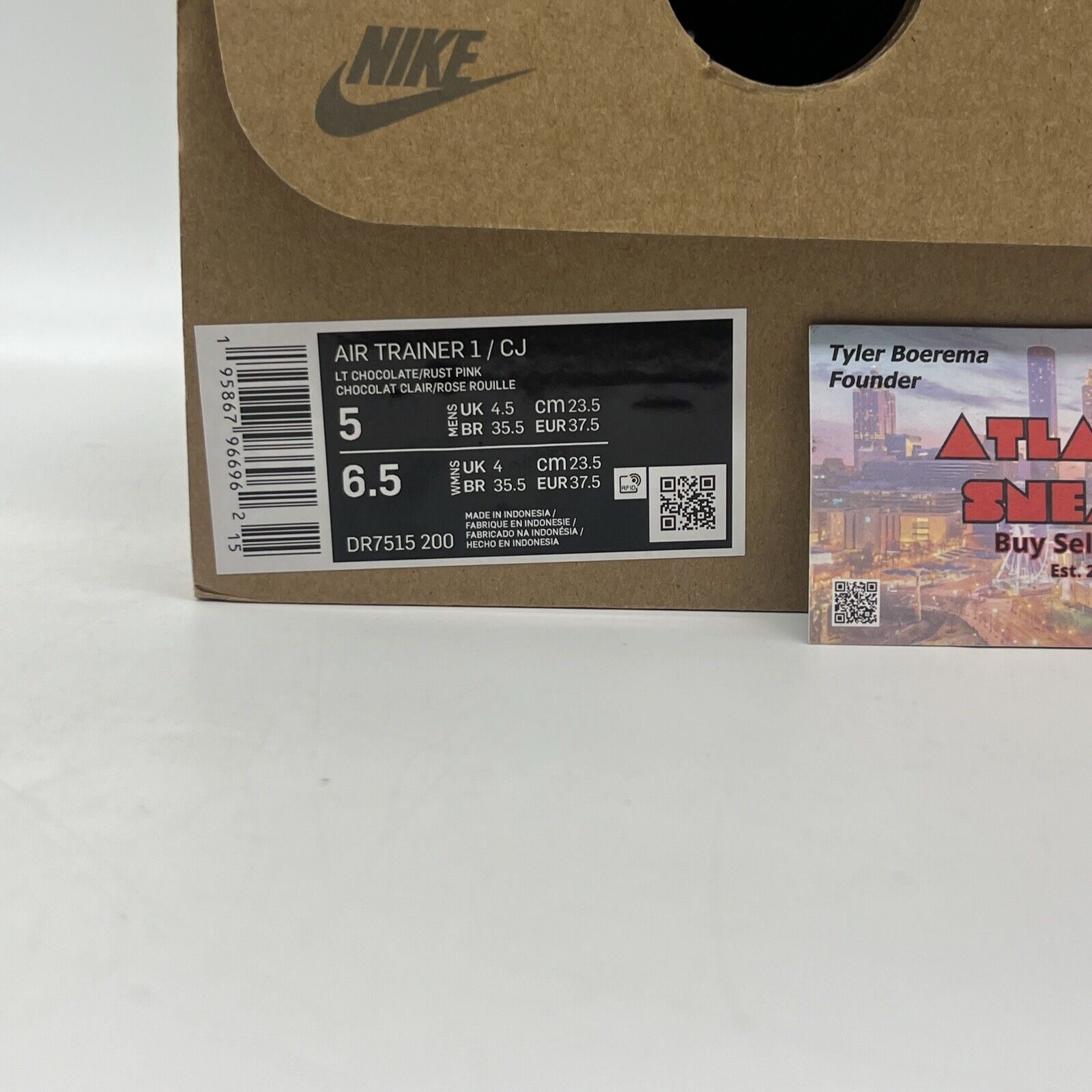 Size 5 - Nike Air Trainer 1 SP x Travis Scott Wheat Brand New Og All