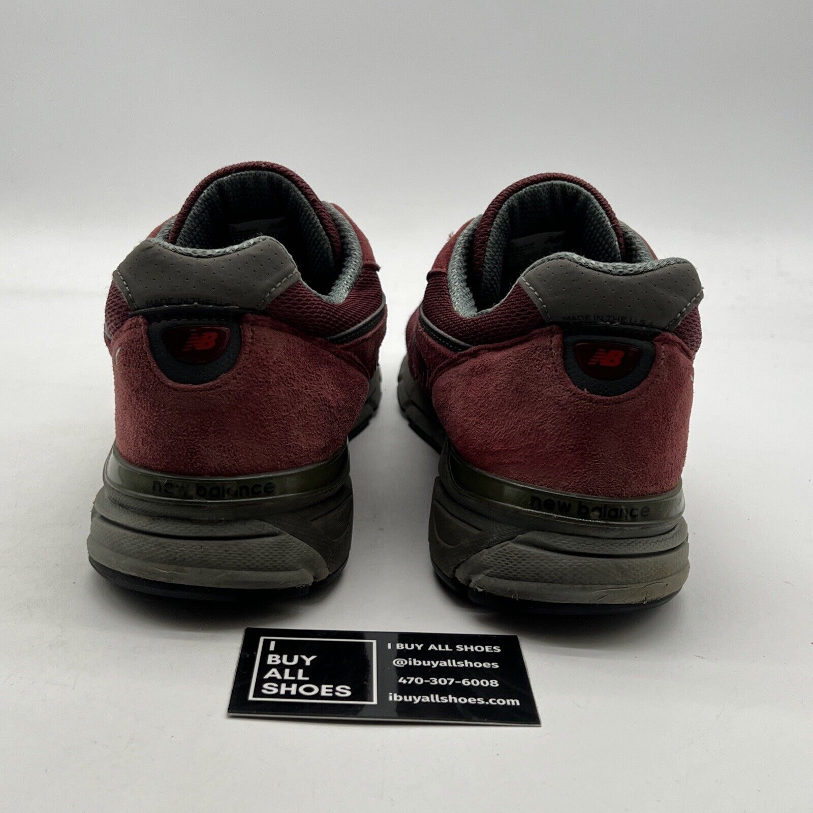 Size 12 - New Balance 990v4 Made In USA Burgundy (M990BU4)